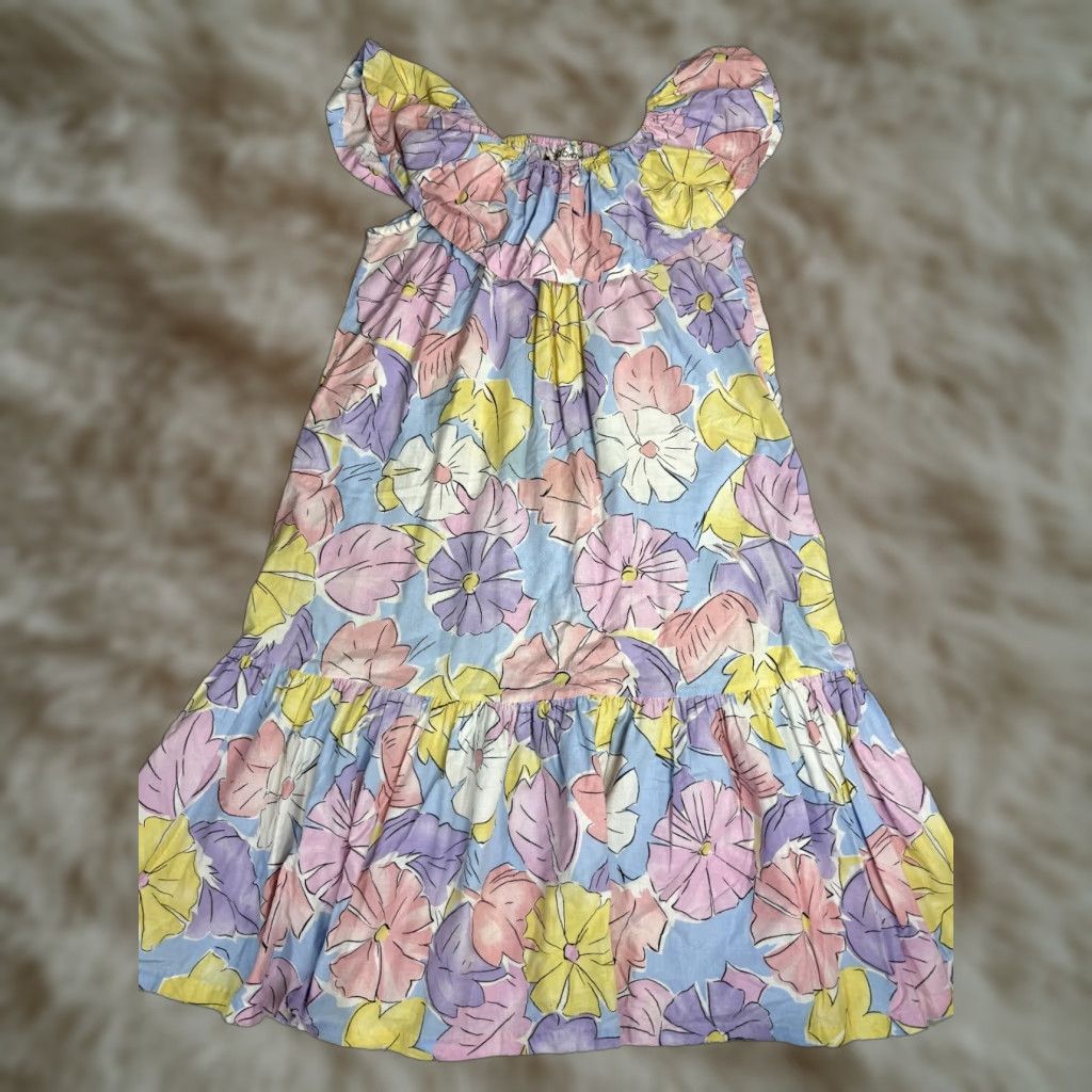 Vintage VINTAGE David Brown Pastel Pink Blue Floral Shift Dress M Sleeveless Women XS? Size M / US 6-8 / IT 42-44 - 1 Thumbnail