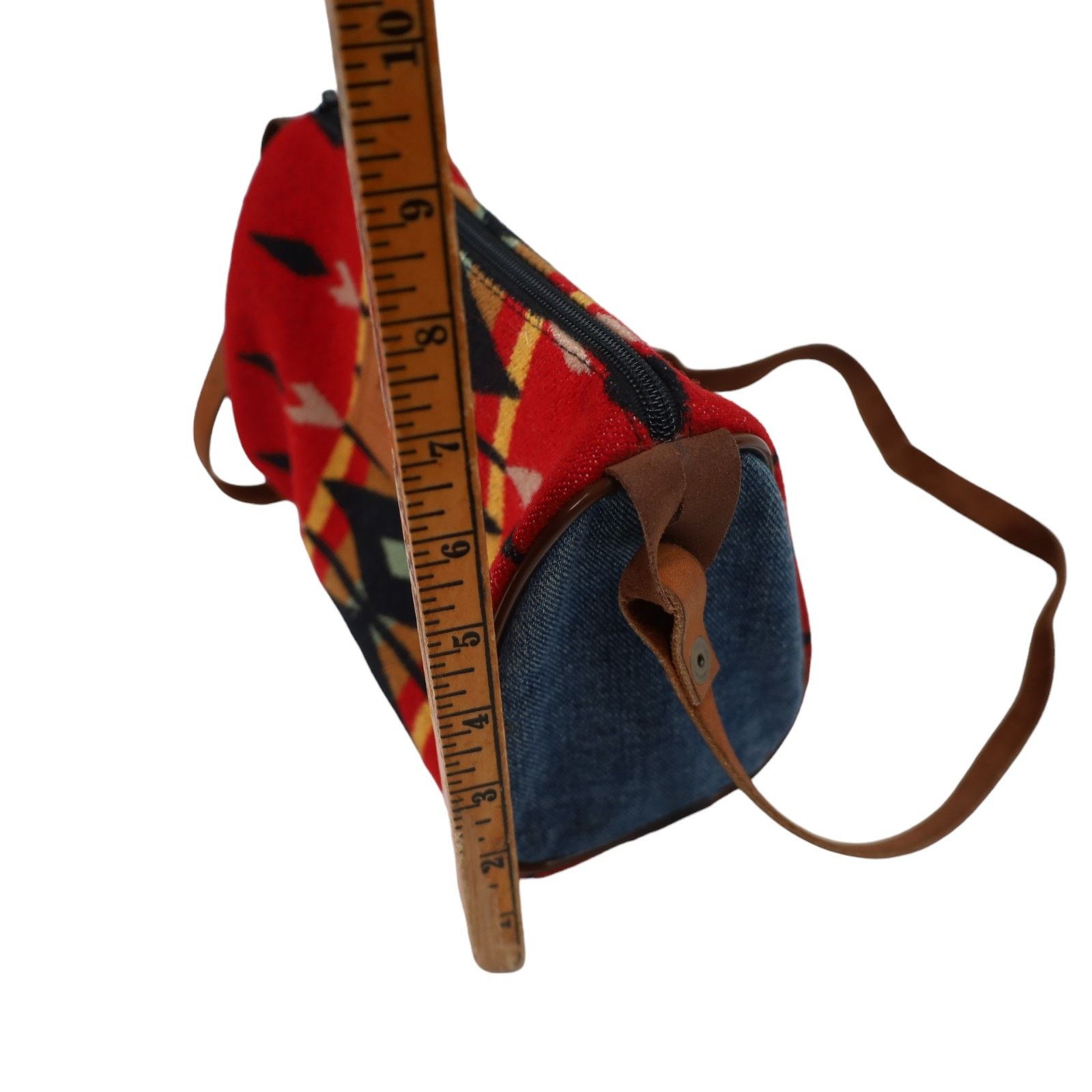 Pendleton × Vintage Vintage Pendleton Southwestern Aztec Print %100 Wool Purse Size ONE SIZE - 5 Thumbnail