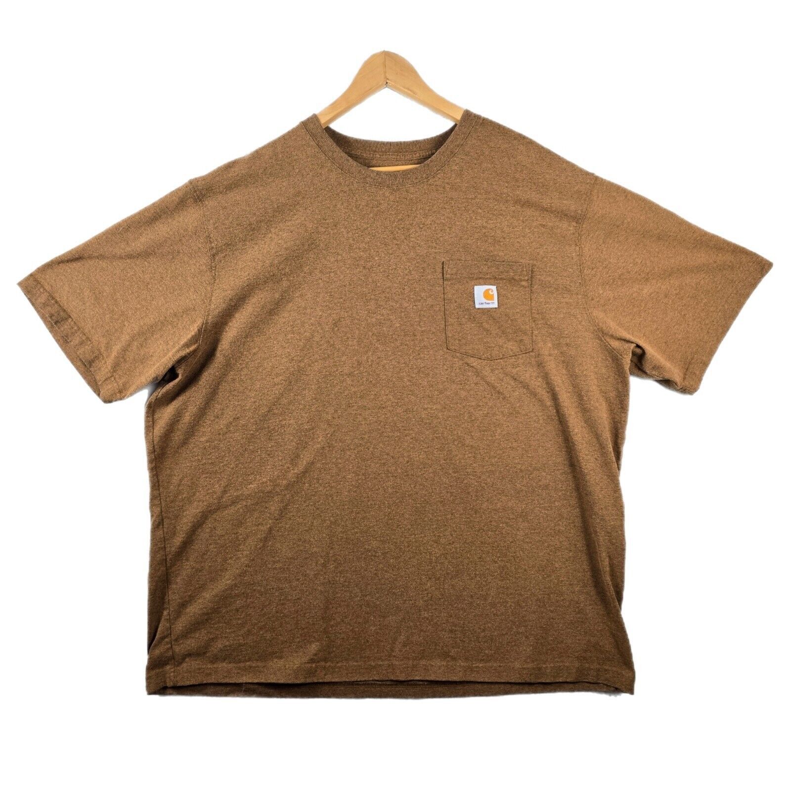 Carhartt CARHARTT Loose Fit Pocket T-Shirt Heather Brown Mens 2XL Size US XXL / EU 58 / 5 - 1 Thumbnail