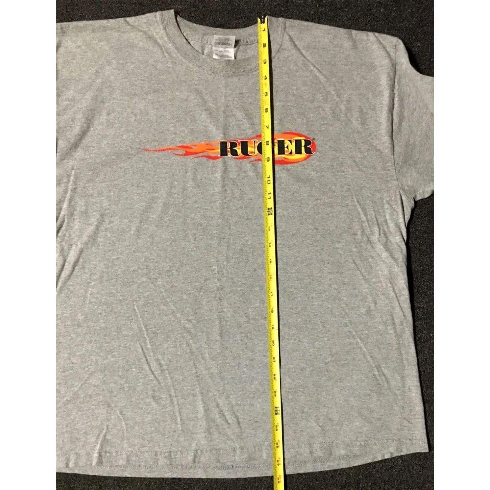 JNCO VINTAGE Ruger Firearms Flames Shirt Mens M Gray Long Sleeve Punk Grunge 80s 90s Skate Harley USA Gun Biker Jnco Y2K Beach Size US M / EU 48-50 / 2 - 7 Thumbnail