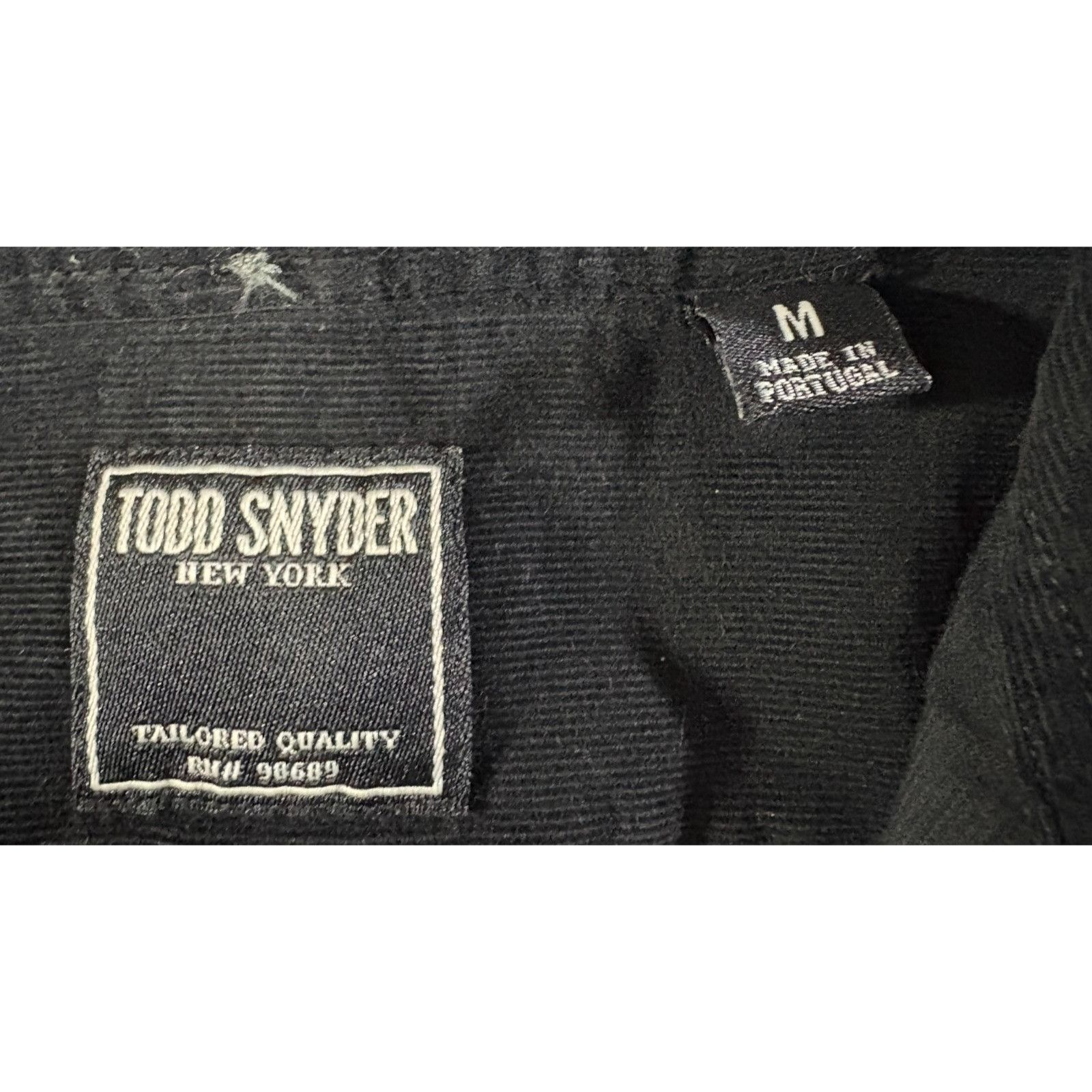 Todd Snyder Todd Snyder micro corduroy shirt size M color Black NWOT Size US M / EU 48-50 / 2 - 2 Thumbnail