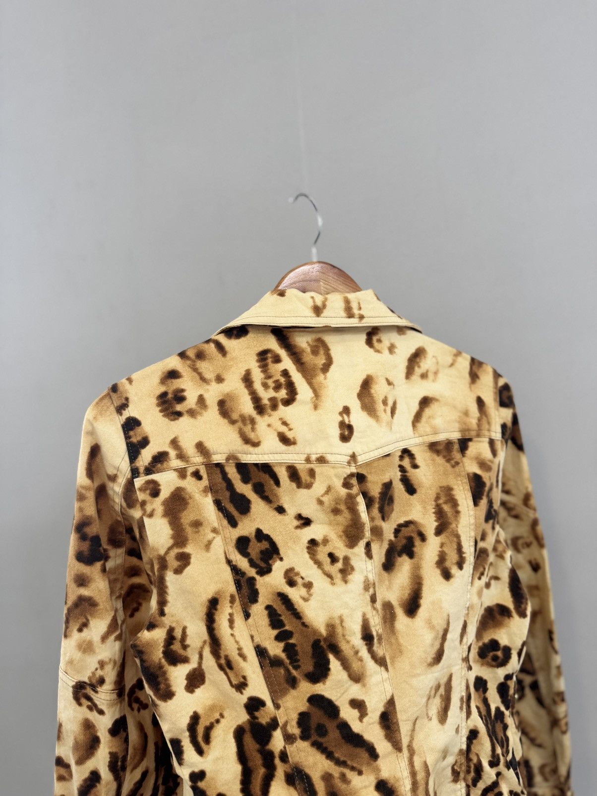 Vintage Very crazy Jacket Leopard Designer denim Size M / US 6-8 / IT 42-44 - 8 Thumbnail