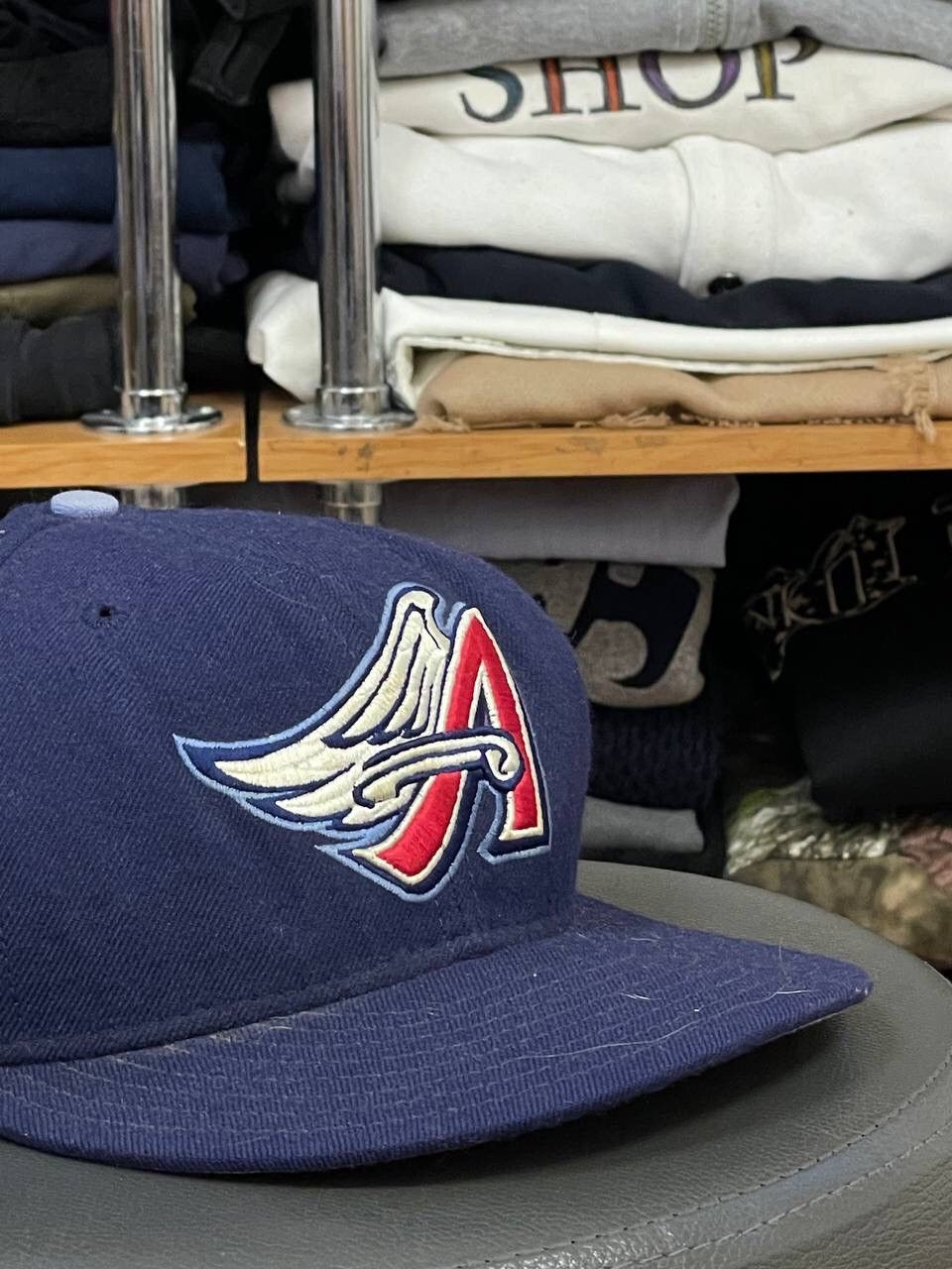 Vintage Anaheim Angels vintage wool New Era 59fifty Size ONE SIZE - 3 Thumbnail