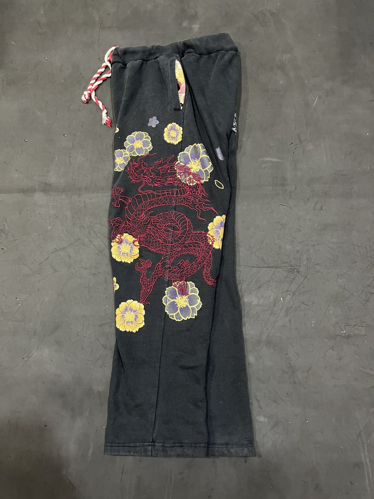 If Six Was Nine 💸BINDINGOFFER💸Kara kuri dragon sweat baggy pants Size US 30 / EU 46 - 2 Thumbnail