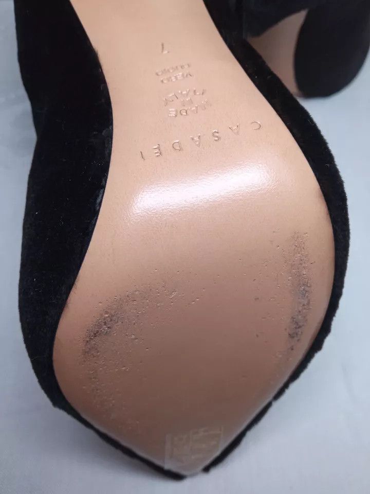 Casadei Blade Heels Black Mid-Calf Mink Fur Boots Size US 6 / IT 36 - 6 Thumbnail