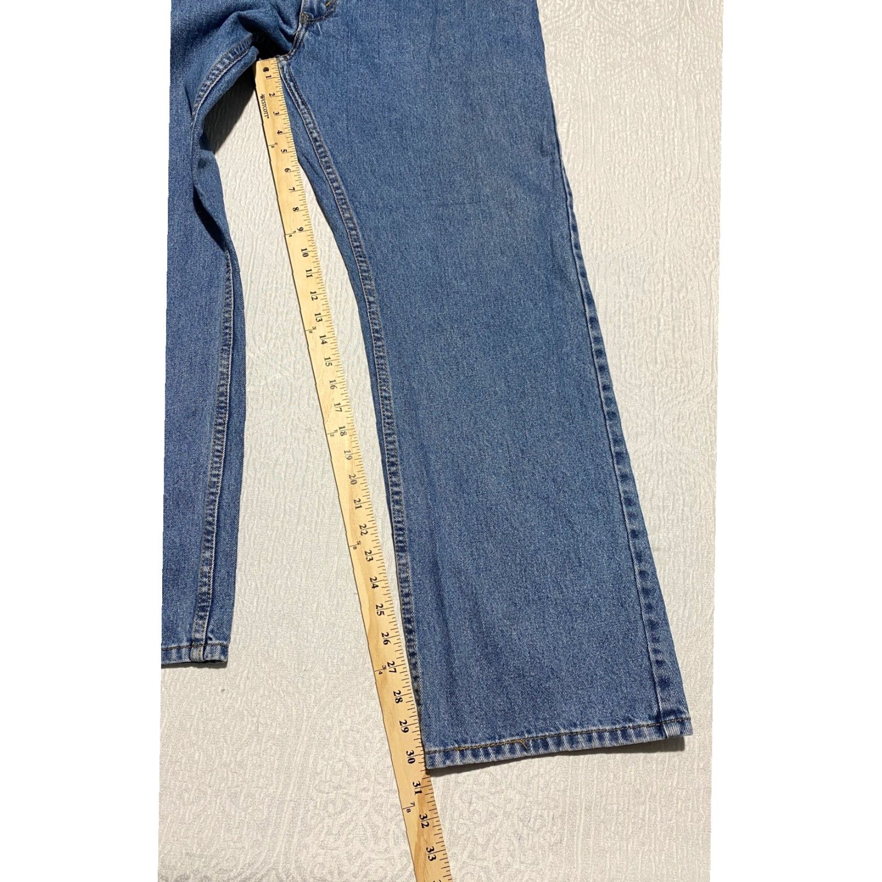 Levi's Levi's 505 Jeans Mens Regular Straight Fit 38x30 Blue Denim Classic Size US 38 / EU 54 - 5 Thumbnail