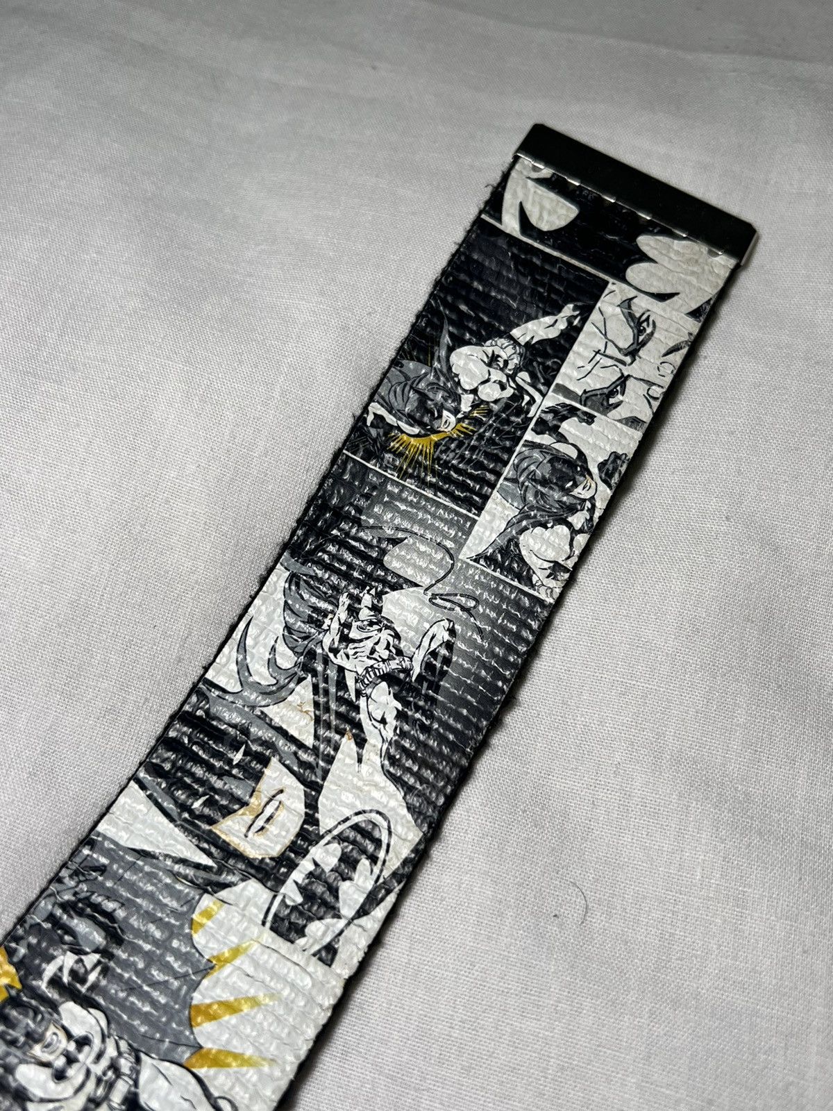 DC Comics Vintage Batman DC comics belt buckle y2k style Size 32 - 9 Thumbnail