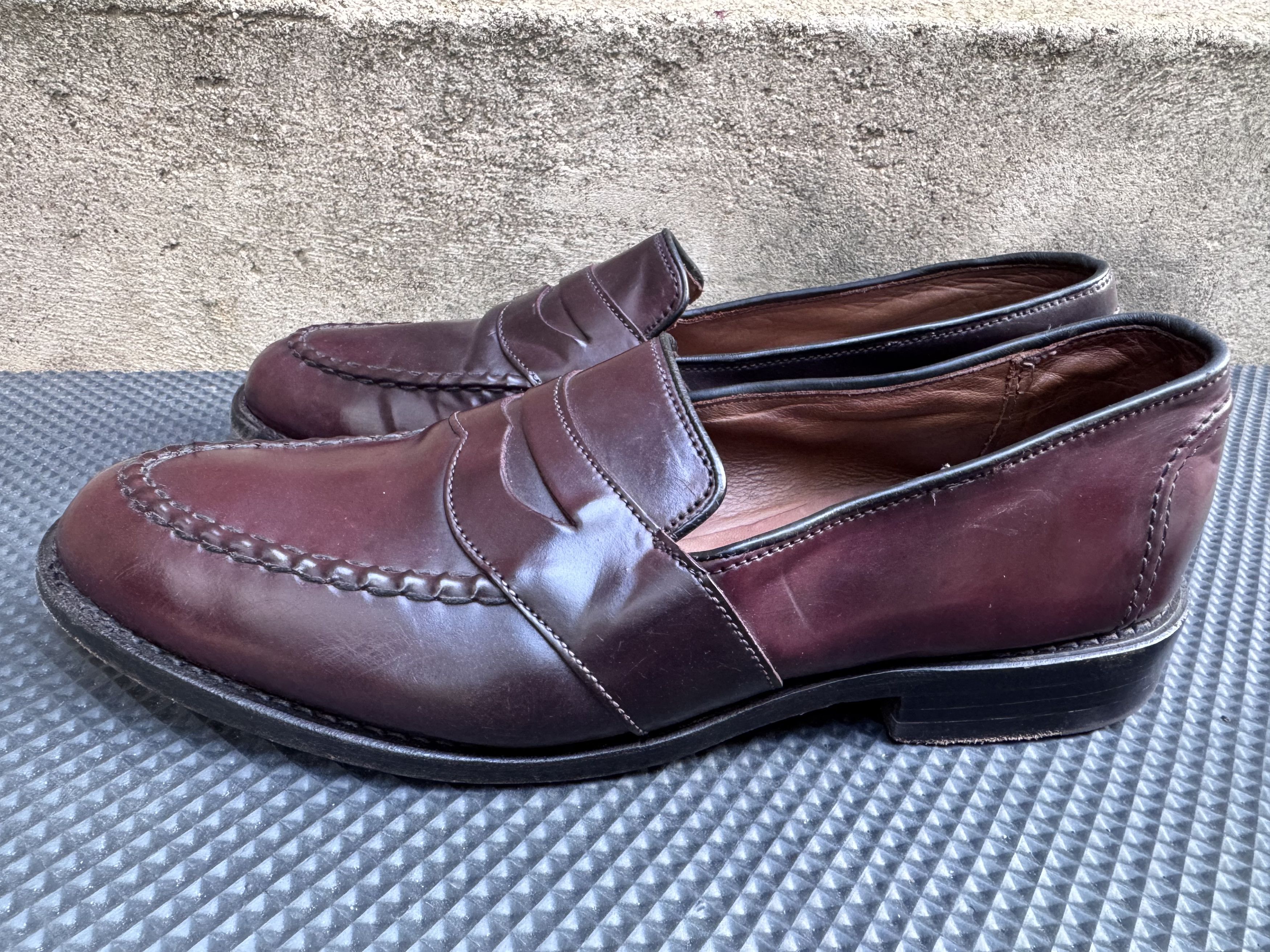Church's Allen Edmonds Randolph Shell Cordovan Penny Loafers Size US 10 / EU 43 - 6 Thumbnail