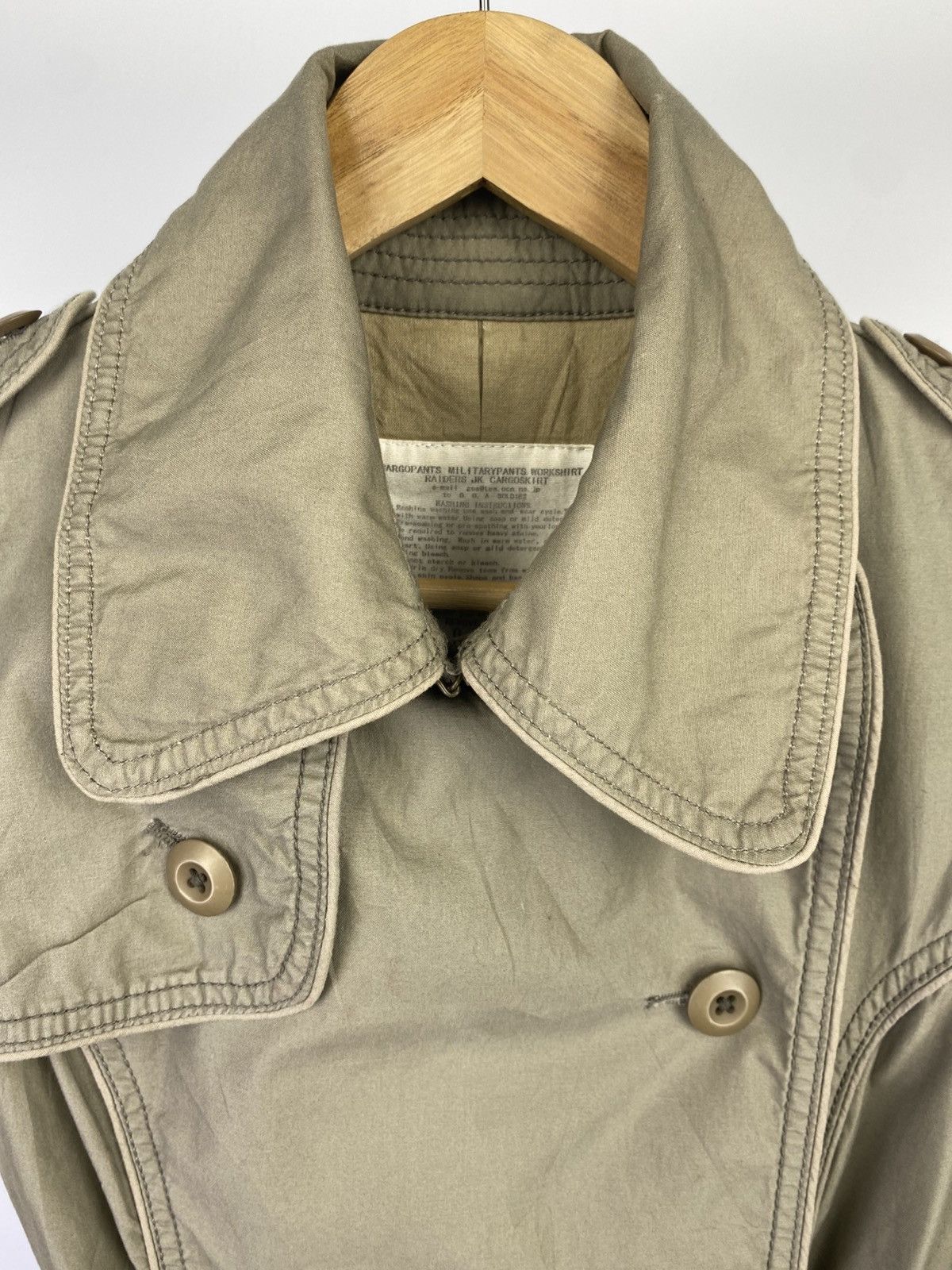 GOA 2000's GOA Double Breast Belted Half Trench Coat Size M / US 6-8 / IT 42-44 - 7 Thumbnail