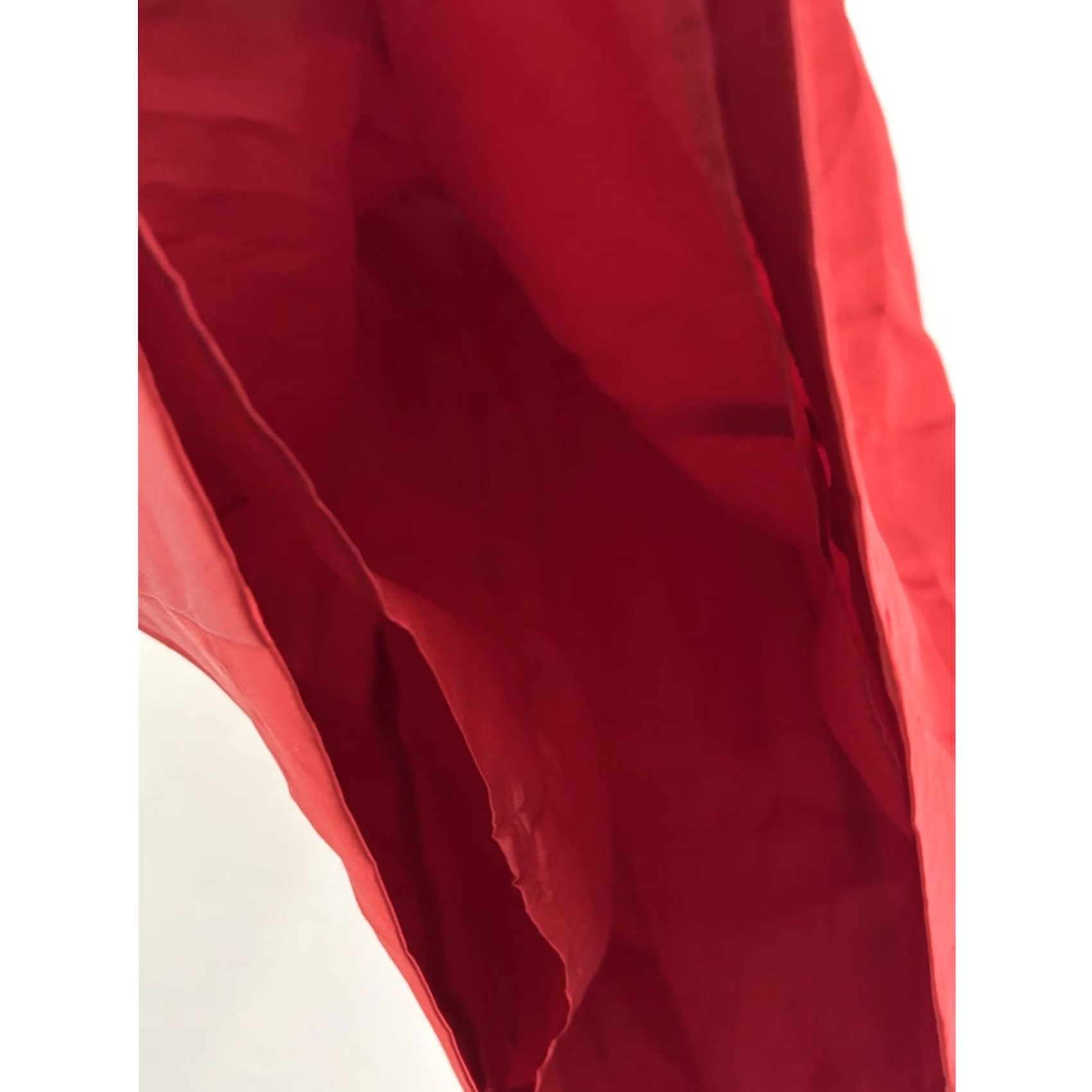 Vintage NEWPORT NEWS Red Ruched Dress Sleeveless Square Neck Knee Length Women Size 4 Size S / US 4 / IT 40 - 6 Thumbnail