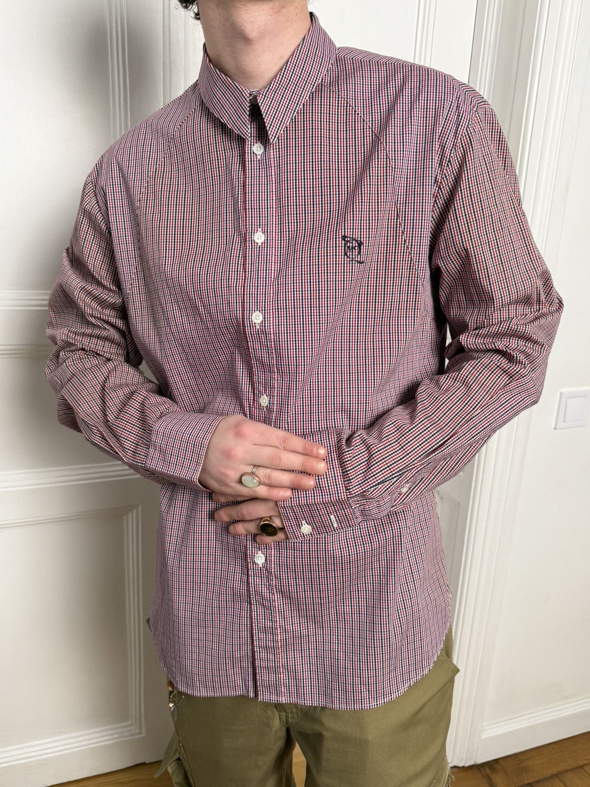 Alexander McQueen Alexander Mqueen vintage 2008 mcqueen check shirt Size US XL / EU 56 / 4 - 2 Thumbnail