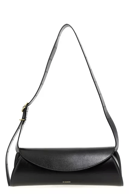 Jil Sander JIL SANDER Cannolo Large Black Leather Handbag Size ONE SIZE - 5 Thumbnail
