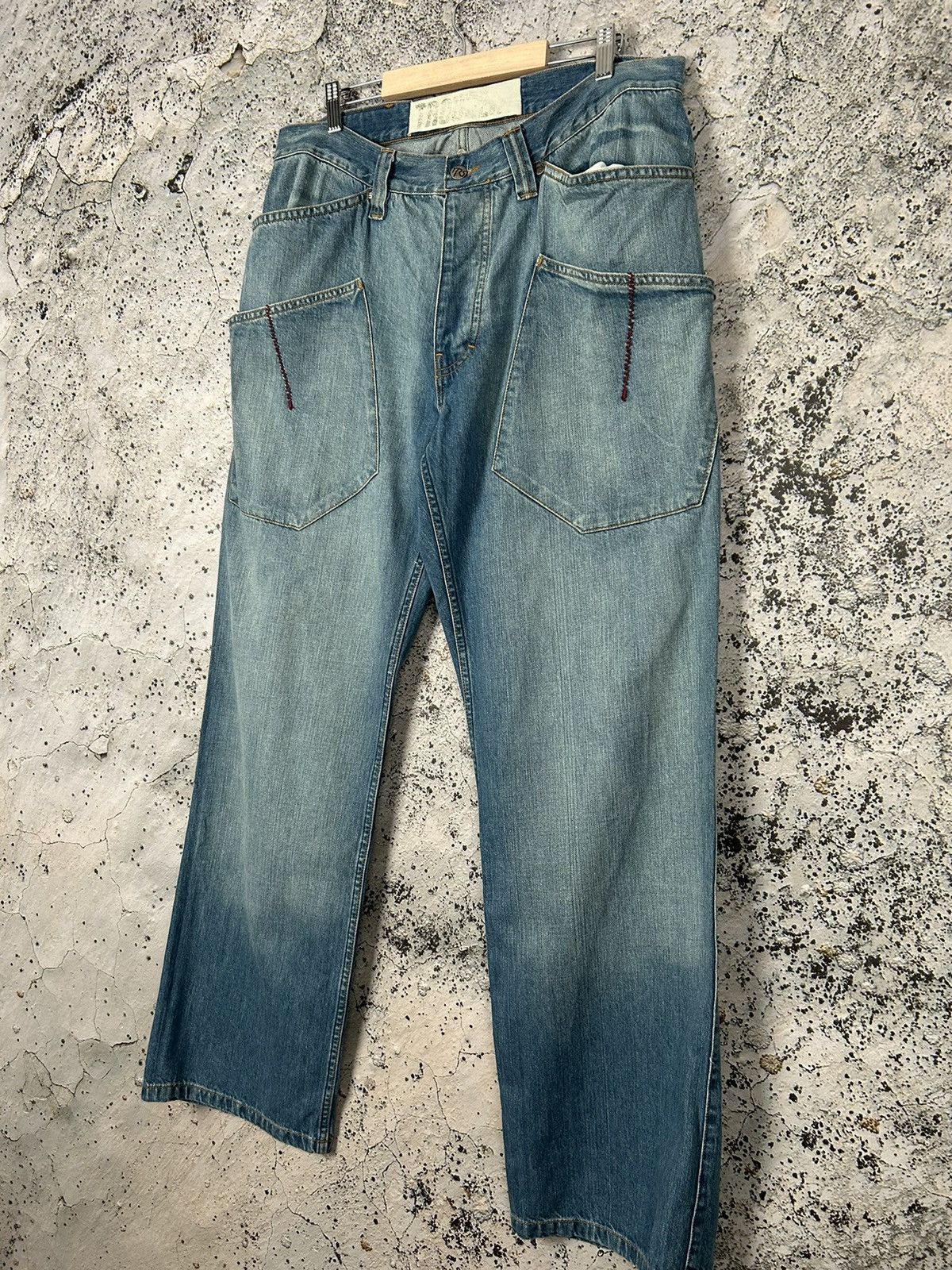 Other Vintage Baggy Rap Jeans Denim Pants 90s Hip Hop Streetwear Size US 36 / EU 52 - 2 Thumbnail