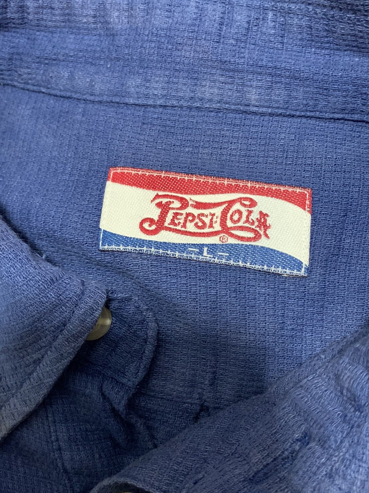 Other Vintage PEPSI Cola Blue Polo Shirt Big Size Size US L / EU 52-54 / 3 - 13 Thumbnail