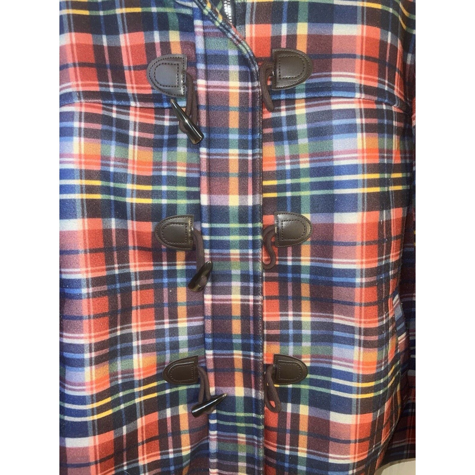Other Time & Tru Parka Coat Plaid Jacket Women's XL Hooded Toggle Size XL / US 12-14 / IT 48-50 - 2 Thumbnail
