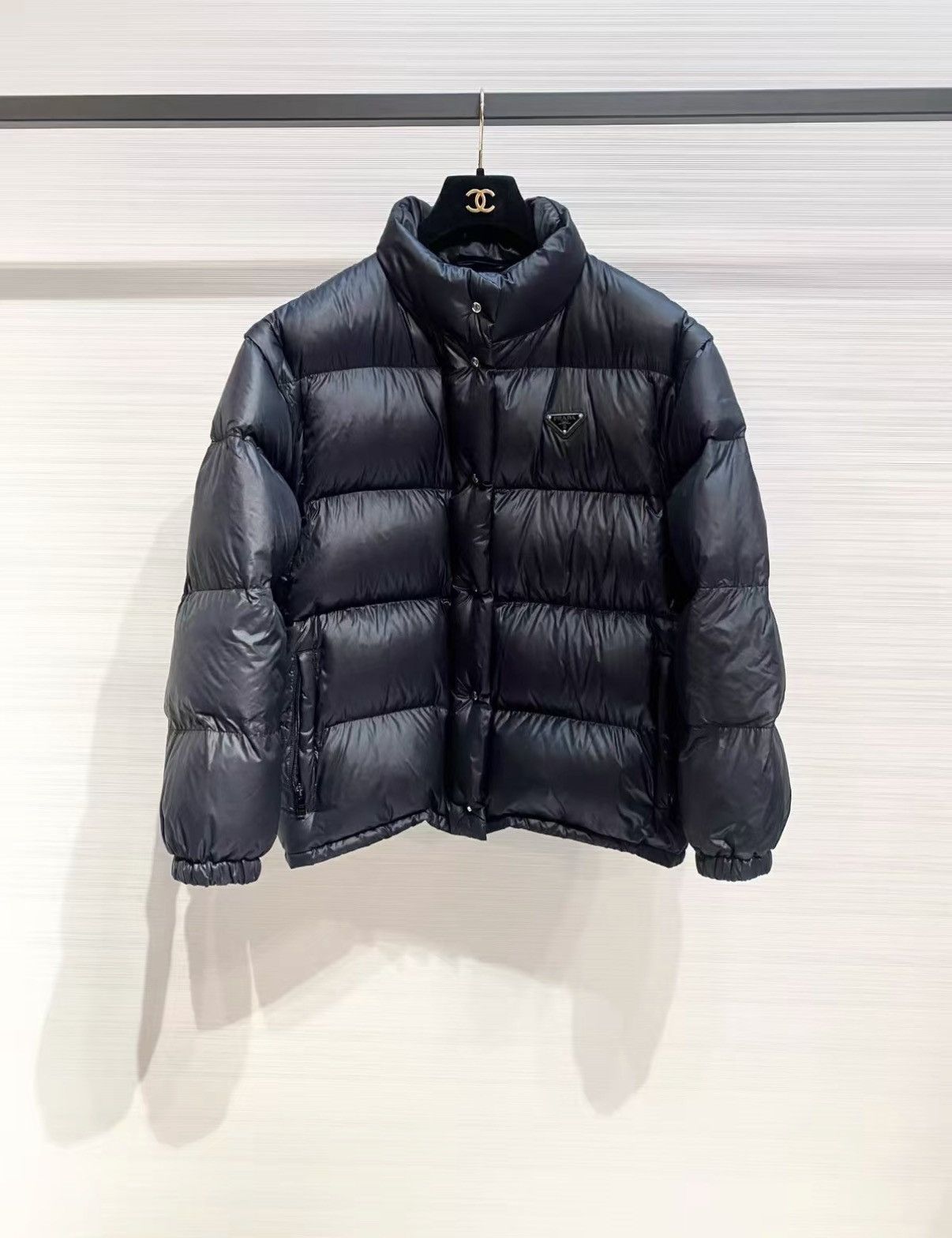 Prada Prada Classic Black Hooded Down Coat J33 Size S / US 4 / IT 40 - 1 Thumbnail