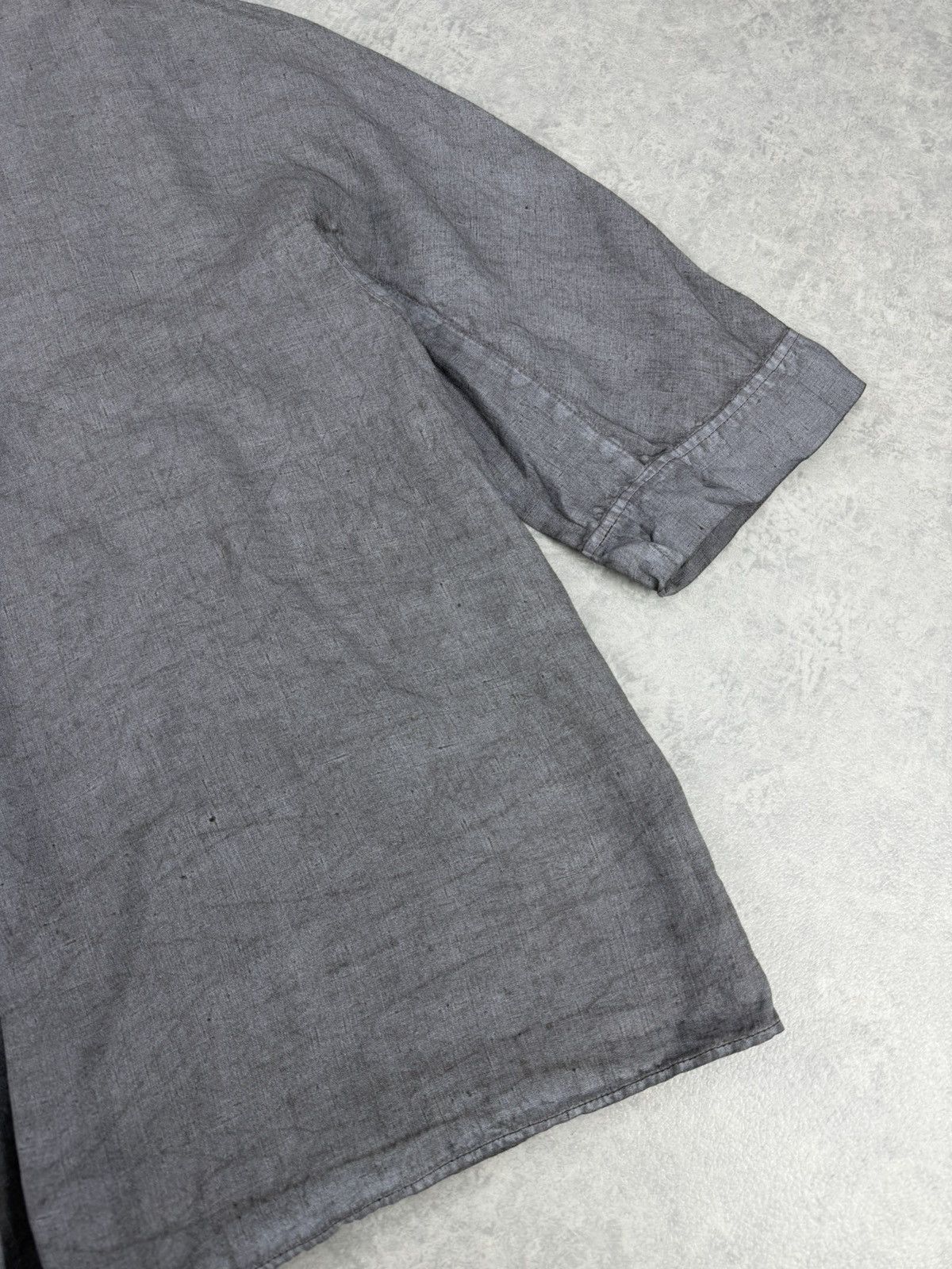 OSKA OSKA Gray Linen Shirt 3/4 Sleeve Relaxed Fit Size 3 Size L / US 10 / IT 46 - 10 Thumbnail