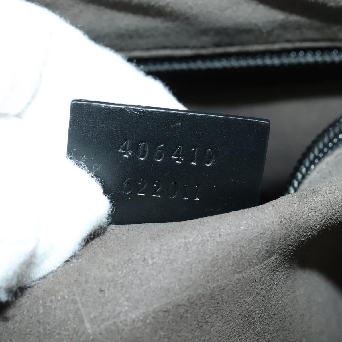 Gucci GUCCI GG Canvas Guccissima Shoulder Bag Leather Silver Black Size ONE SIZE - 22 Thumbnail