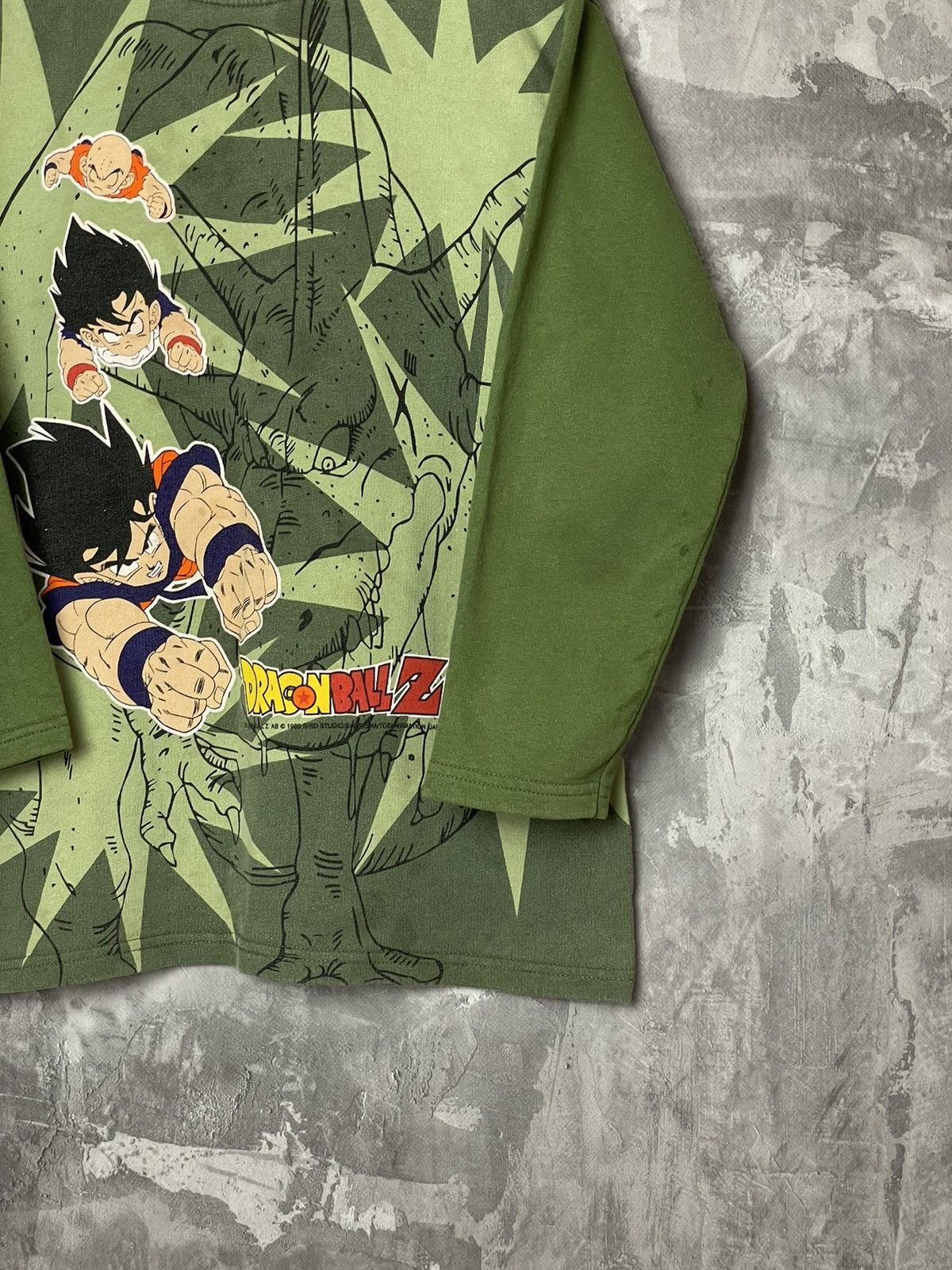Anime × Japanese Brand × Vintage Rare Vintage 1989 Dragon Ball Z Super Saiyan Sweatshirt 80s Size US XS / EU 42 / 0 - 4 Thumbnail