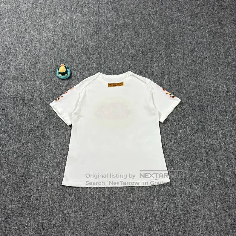 Louis Vuitton Louis Vuitton White flame slogan short sleeve Size US S / EU 44-46 / 1 - 8 Thumbnail