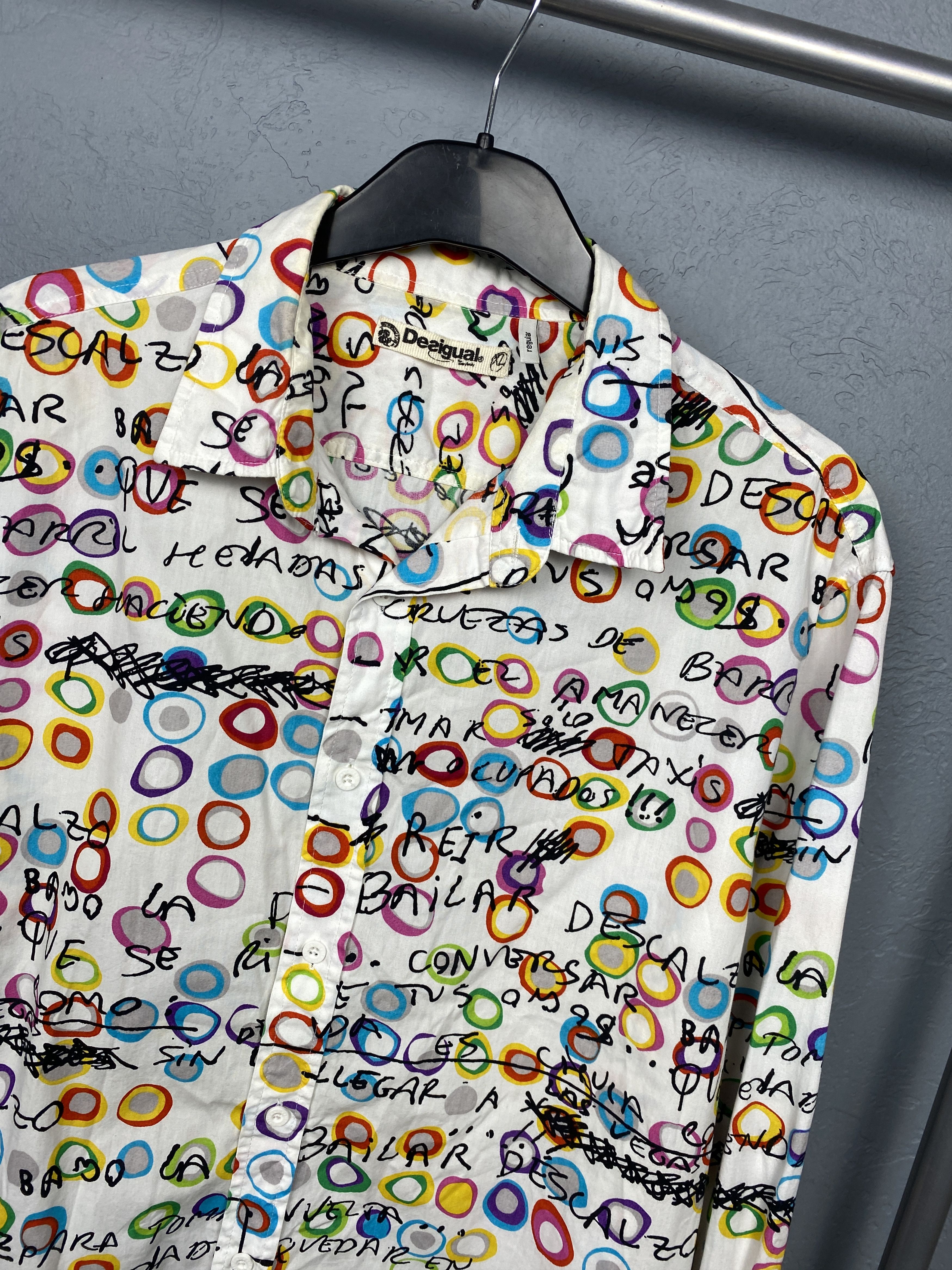 Desigual Desigual Vintage Mens Long Sleeve Shirt Size US XL / EU 56 / 4 - 2 Thumbnail