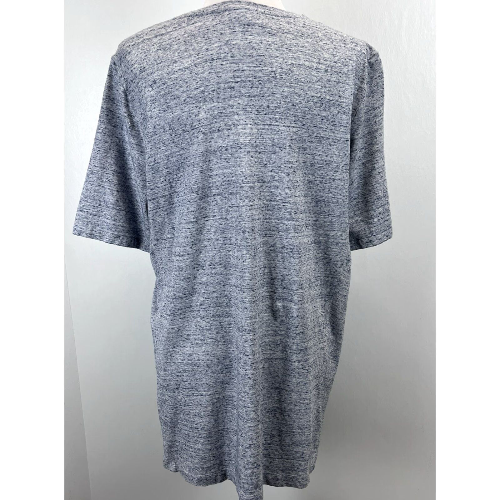 J. Jill VINTAGE J. Jill Women's Tunic Shirt Short Sleeve Blue Cotton 2010s Size L Good Condition Size L / US 10 / IT 46 - 3 Thumbnail