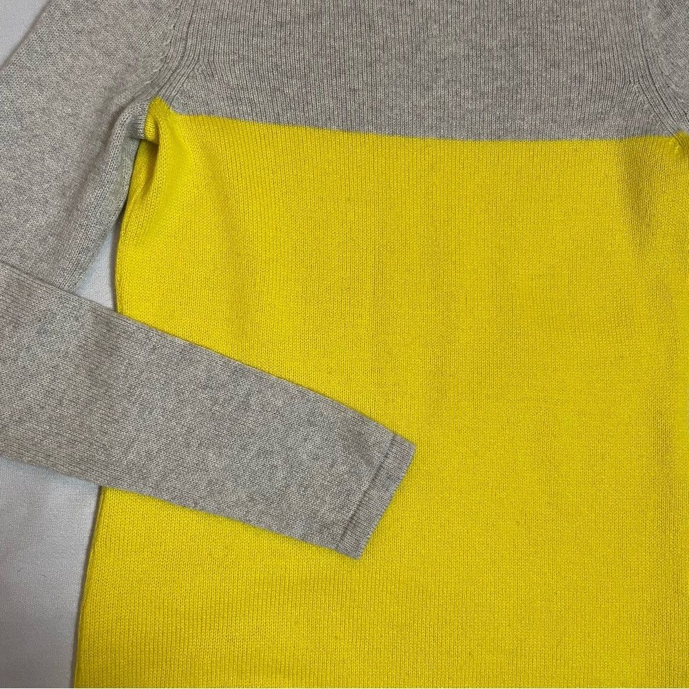 Banana Republic Banana Republic Wool Cashmere Colorblock Yellow Grey Sweate Size S / US 4 / IT 40 - 8 Thumbnail