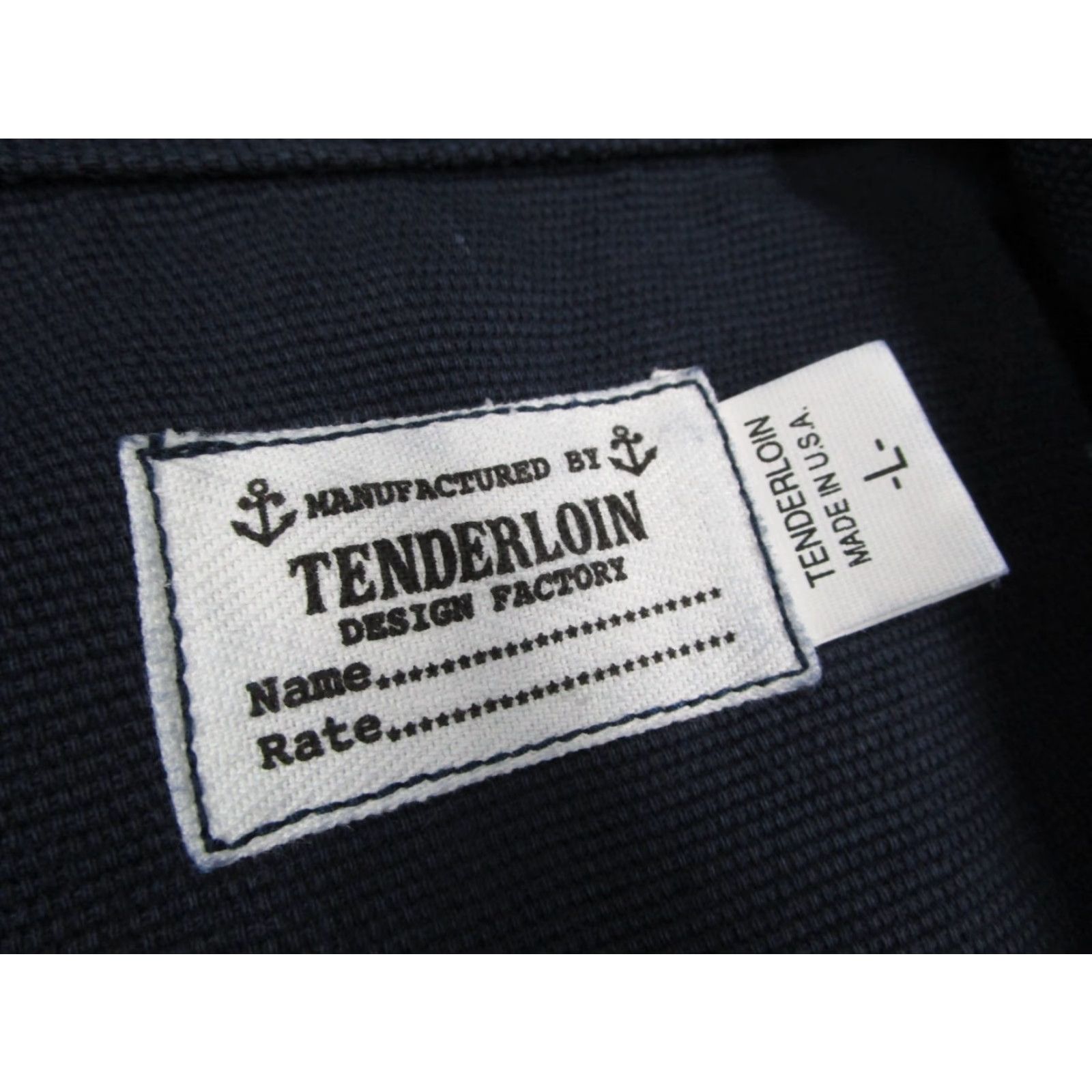 Tenderloin VINTAGE Tenderloin Jacket Mens Large Navy Blue Chore Coat Workwear Made in USA Army Shirt Size US L / EU 52-54 / 3 - 2 Thumbnail
