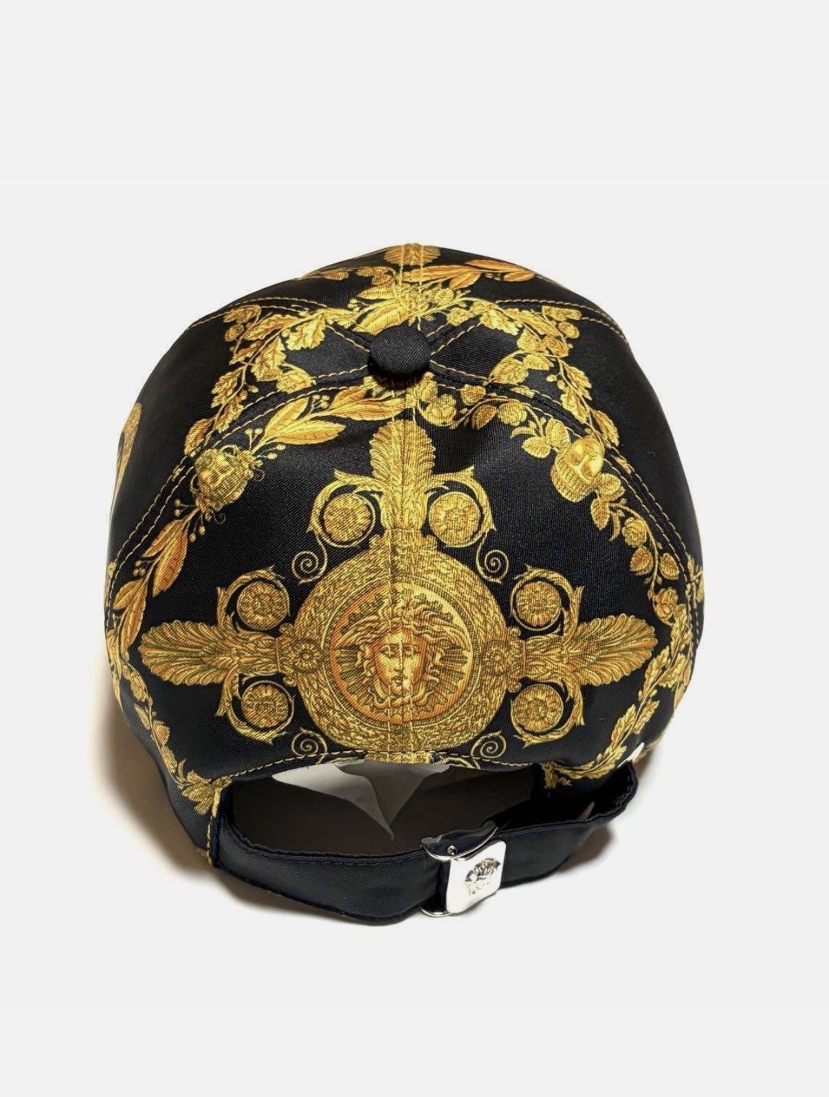 Versace Versace barocco baroque hat baseball cap medusa gold black Size ONE SIZE - 4 Thumbnail