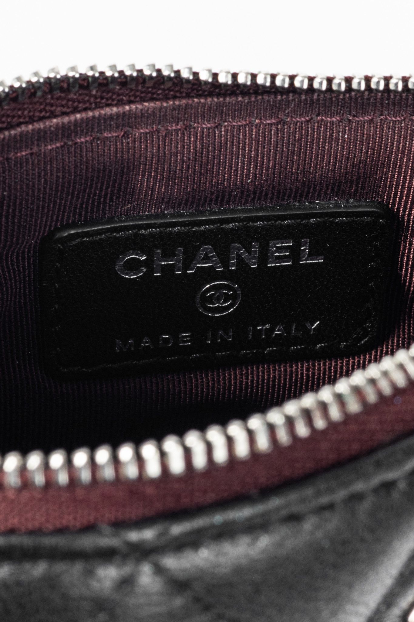 Chanel Chanel Black Lambskin Classic Zipped O Pouch Size ONE SIZE - 10 Thumbnail