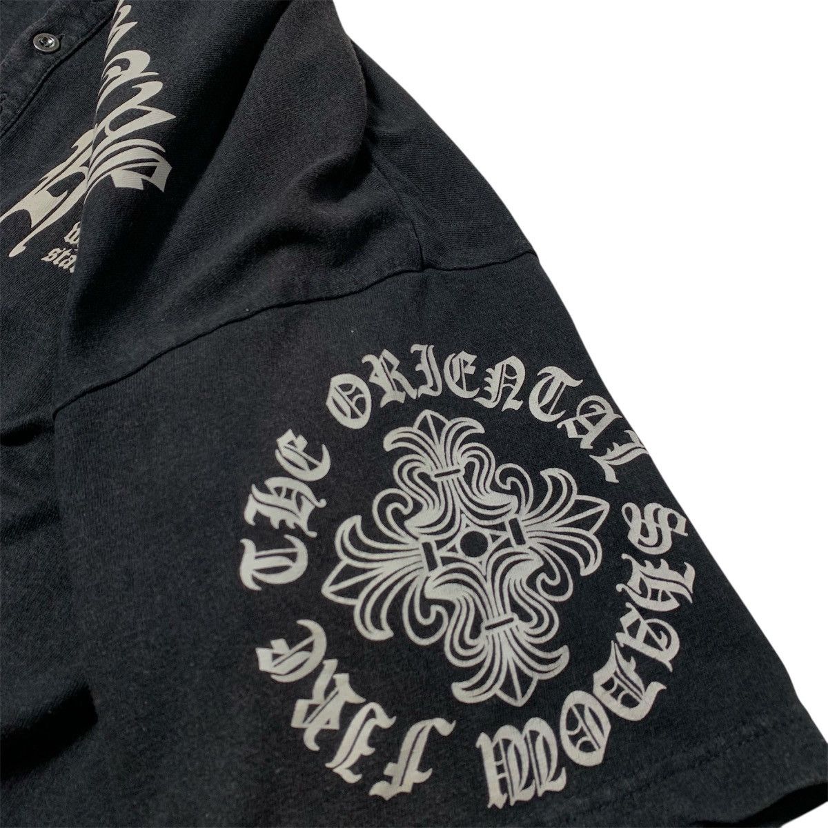Japanese Brand Y2K Style Defective Struct Cross Punk Poem Polo Shirt Size US XXL / EU 58 / 5 - 7 Thumbnail