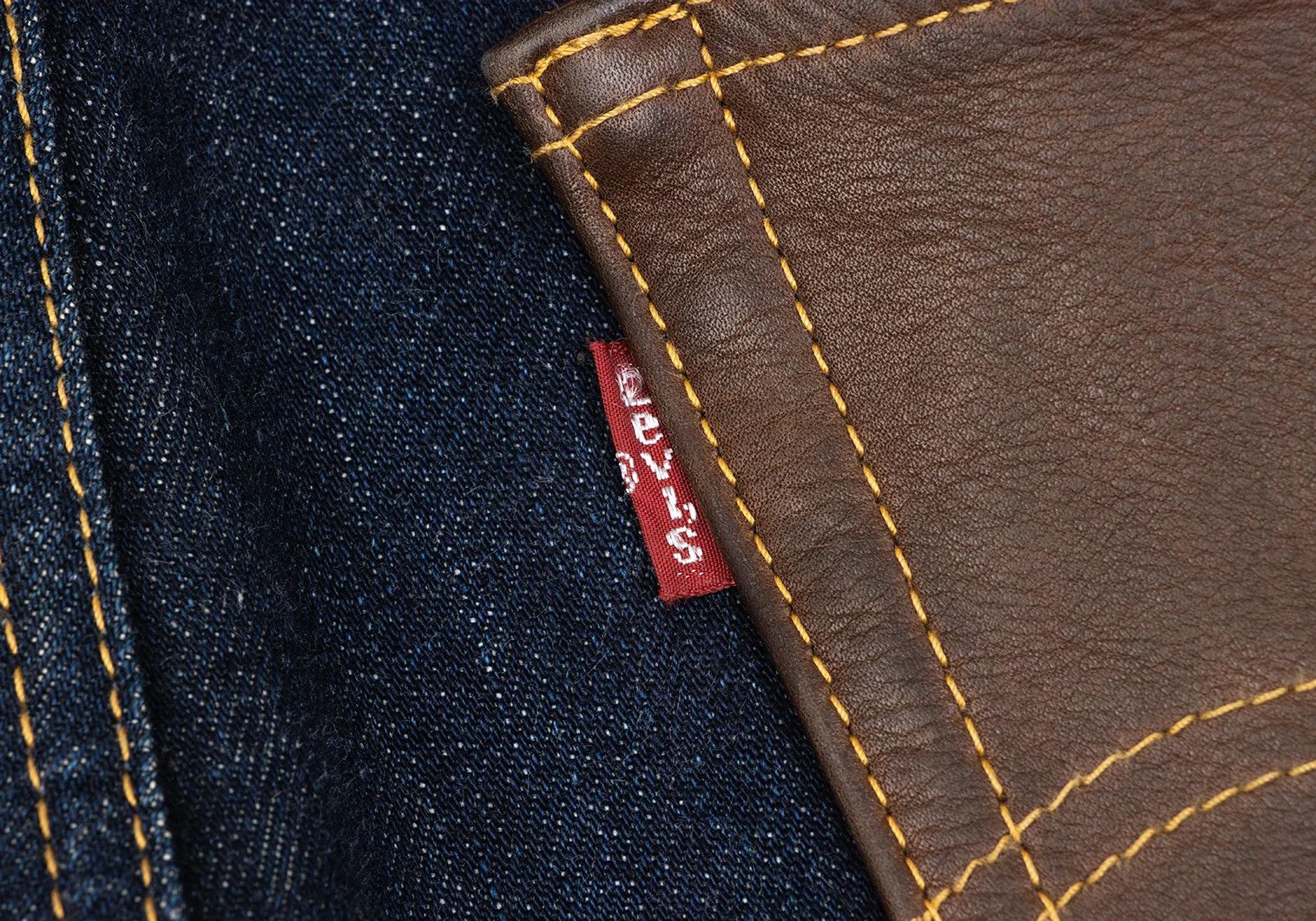 Junya Watanabe Denim with Leather Coin Pocket in Indigo Color Size US 30 / EU 46 - 5 Thumbnail