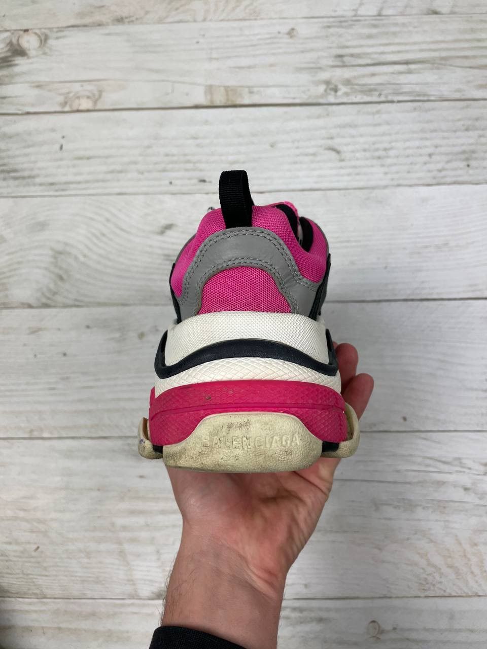 Balenciaga Balenciaga Triple S Pink Black Grey Sneaker Y2K Size US 8.5 / EU 41-42 - 13 Thumbnail