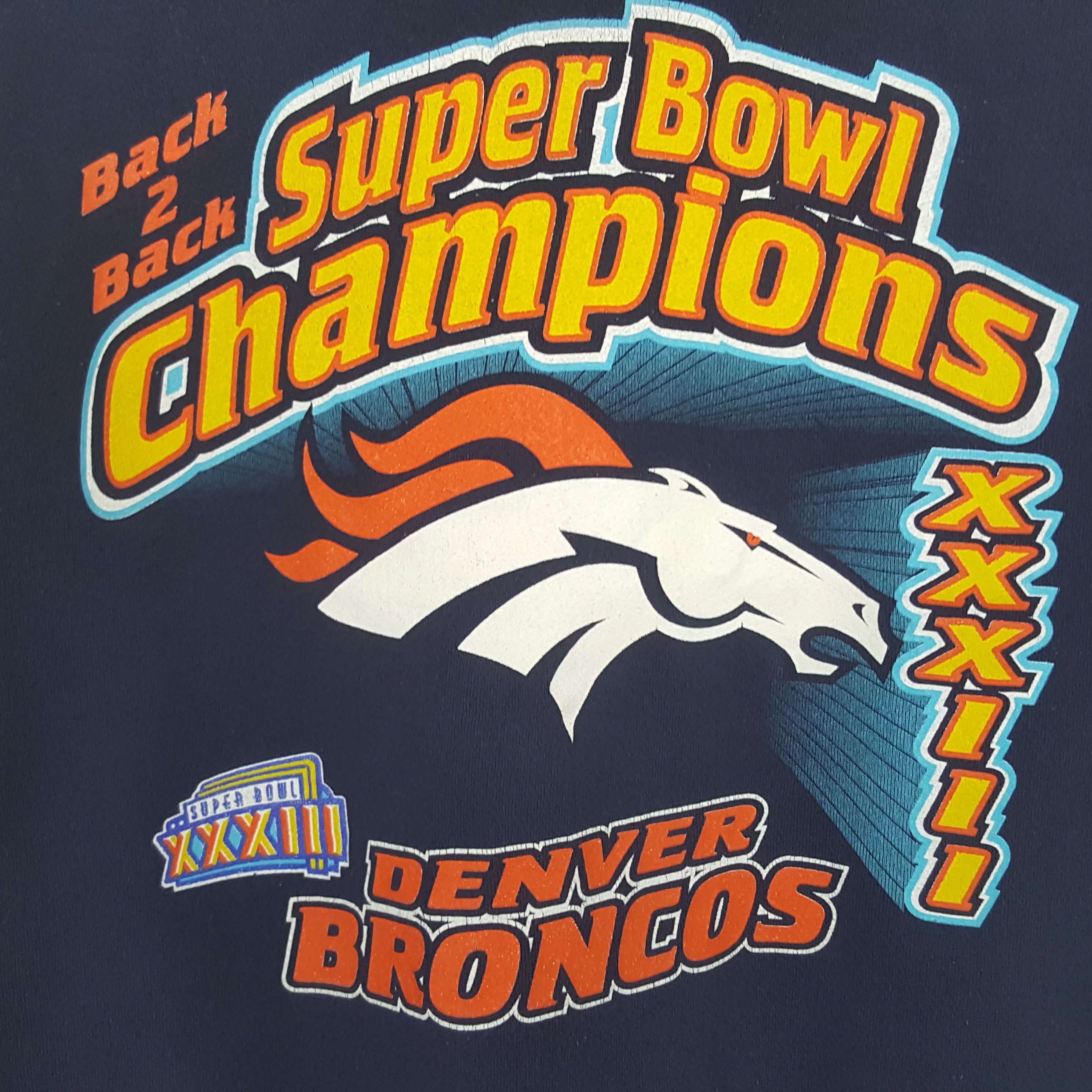 Logo 7 × NFL × Vintage Vintage 90's Denver Broncos American Football Sweatshirt Size US L / EU 52-54 / 3 - 2 Thumbnail