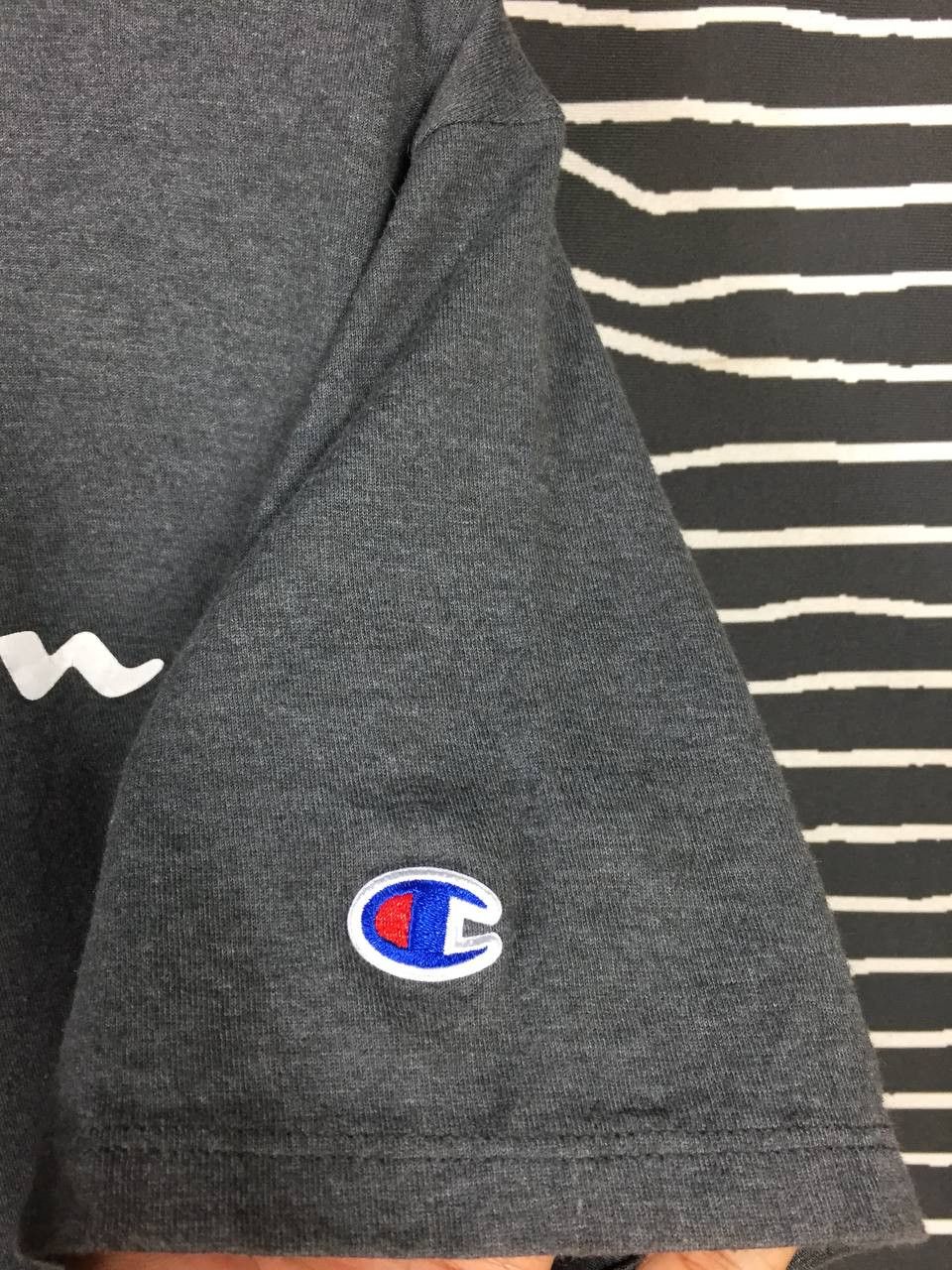 Champion × Vintage Vtg Champion Authentic Athleticwear Spell Out Logo Tee Size US M / EU 48-50 / 2 - 4 Thumbnail