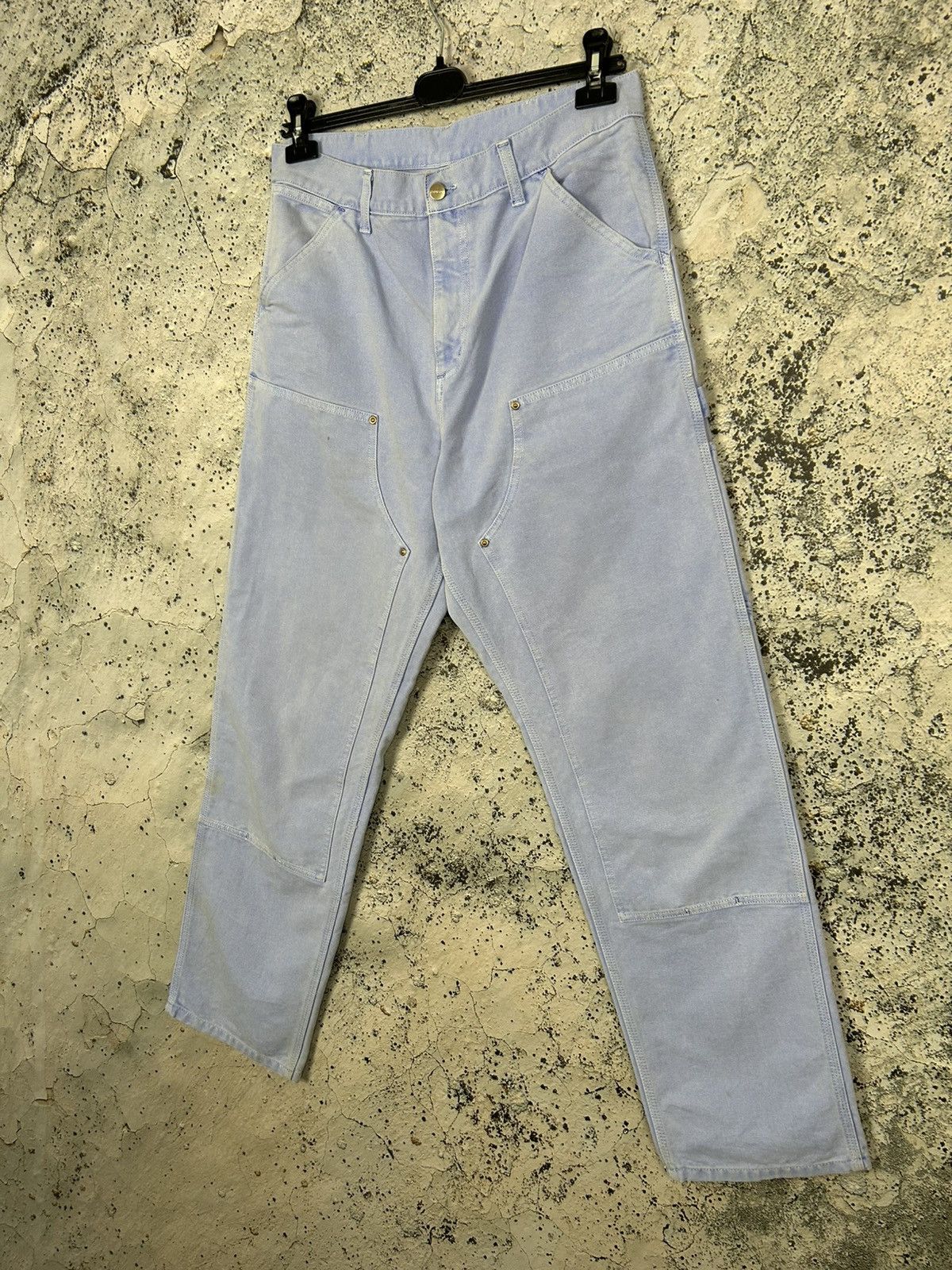 Carhartt Wip Carhartt WiP Double Knee Pant Light Purple Skate Baggy Rap Size US 32 / EU 48 - 4 Thumbnail
