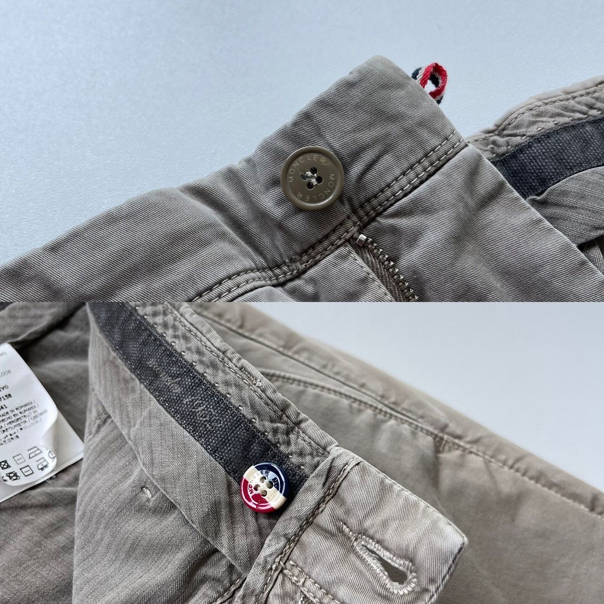 Moncler Moncler Garment Classic Slim Fit Chino Stretch Pants Beige Size US 36 / EU 52 - 7 Thumbnail