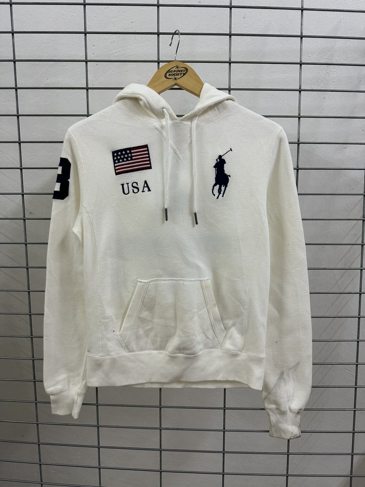 Polo Ralph Lauren Rare And Beautiful Vintage Polo Ralph Lauren USA Hoodie Size US S / EU 44-46 / 1 - 1 Thumbnail