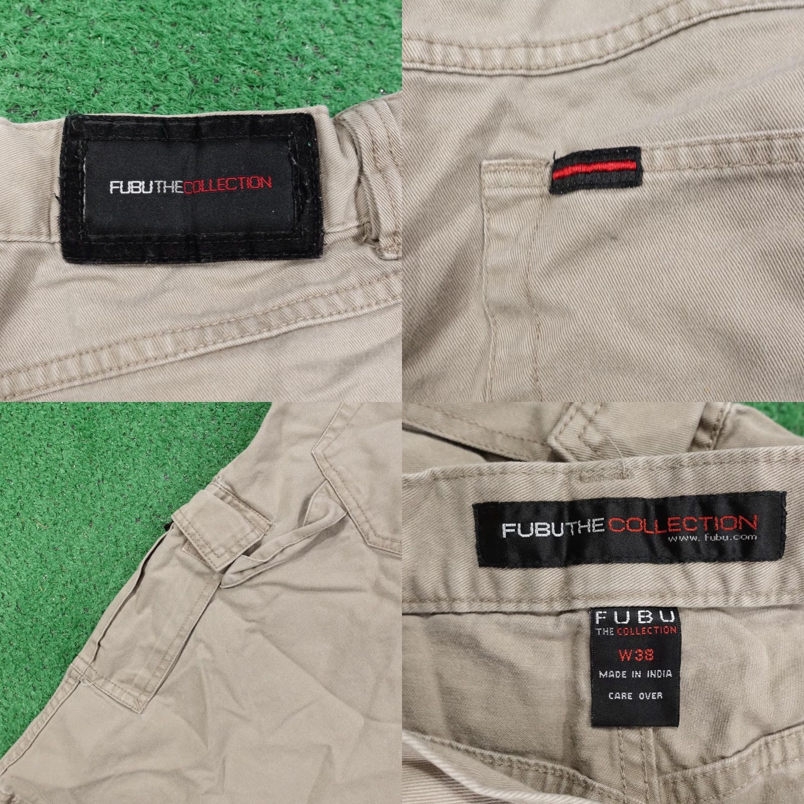 Fubu VINTAGE FUBU The Collection Cargo Shorts Mens W38 Khaki Cotton Utility Pockets Size US 38 / EU 54 - 8 Thumbnail