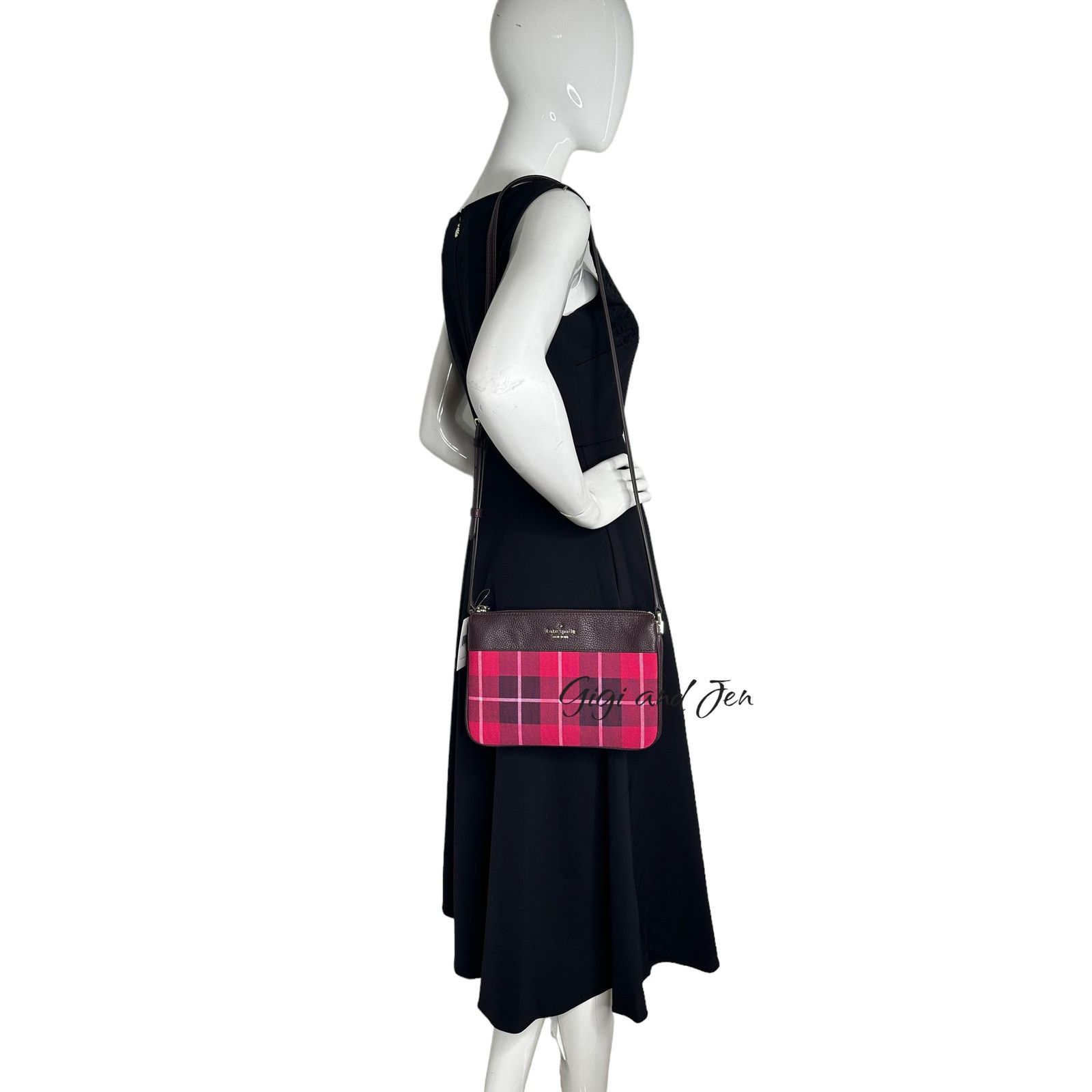 Kate Spade Kate spade Triple Gusset Plaid Print Crossbody Bag Size ONE SIZE - 4 Thumbnail