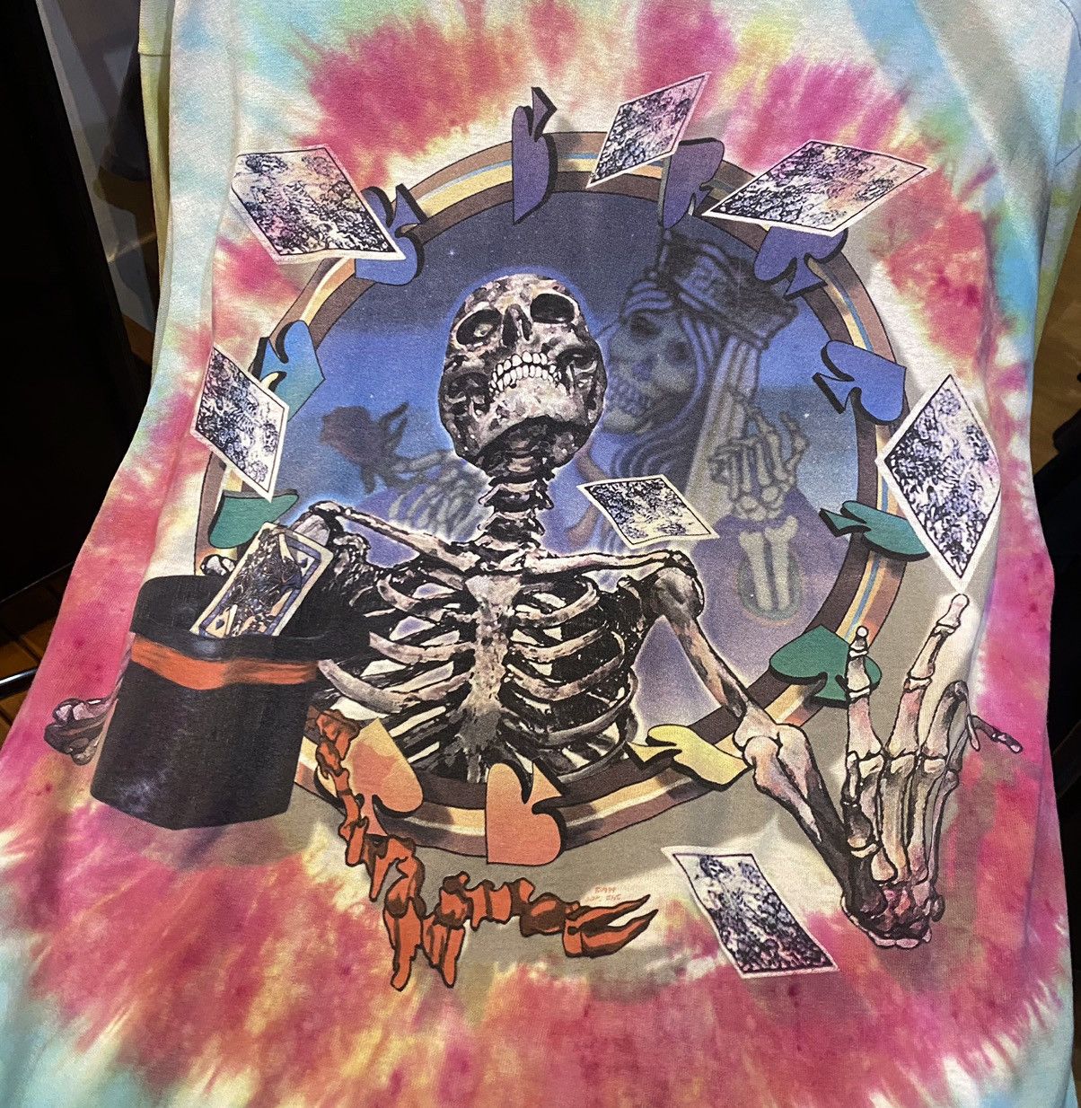 Grateful Dead × Liquid Blue × Vintage T Shirt grateful dead Gfd Card Magician 1999 Vtg Fotl tag Size US L / EU 52-54 / 3 - 6 Thumbnail