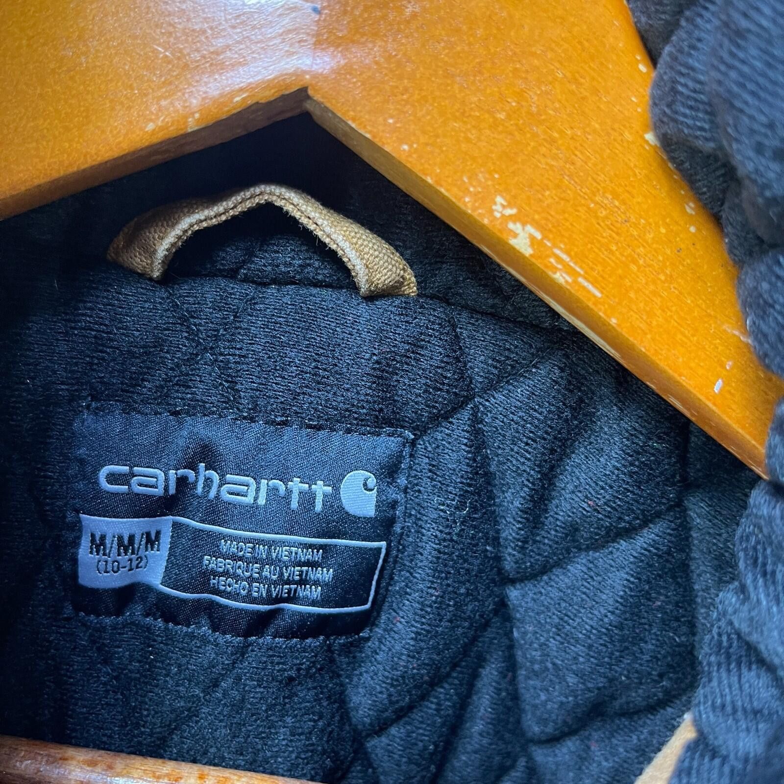 Carhartt Vintage Carhartt Hooded Jacket Medium Youth Size US M / EU 48-50 / 2 - 5 Thumbnail
