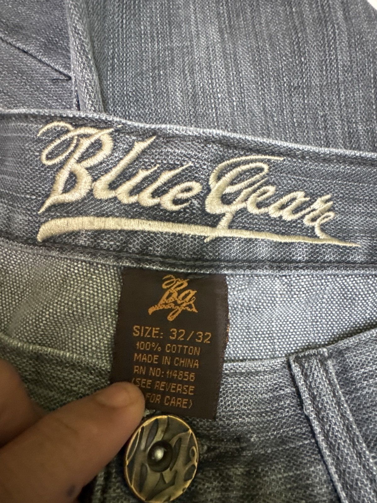 Japanese Brand Vintage Blue Gear Jeans Distressed Black Wing Embroidery Size US 32 / EU 48 - 16 Thumbnail