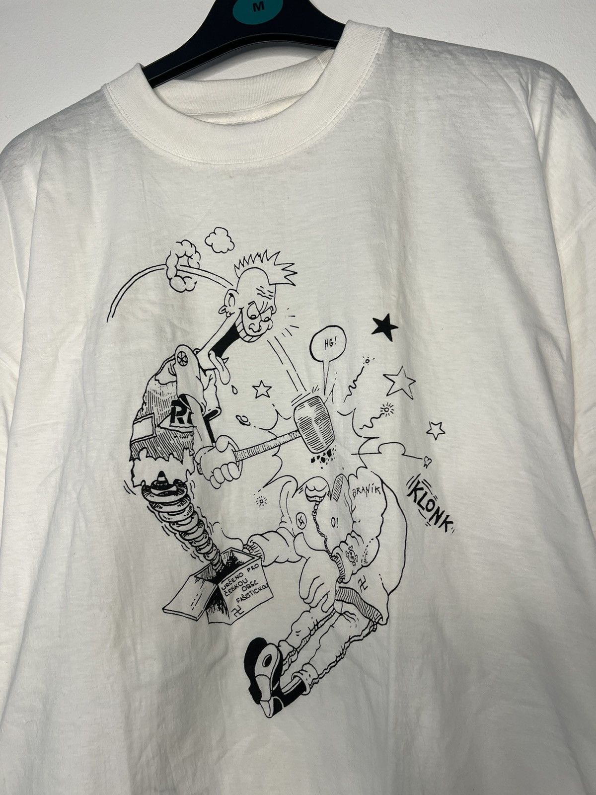 Band Tees × Vintage Vintage Fuck Off Nazi Punk Humor Tee Size US XL / EU 56 / 4 - 2 Thumbnail