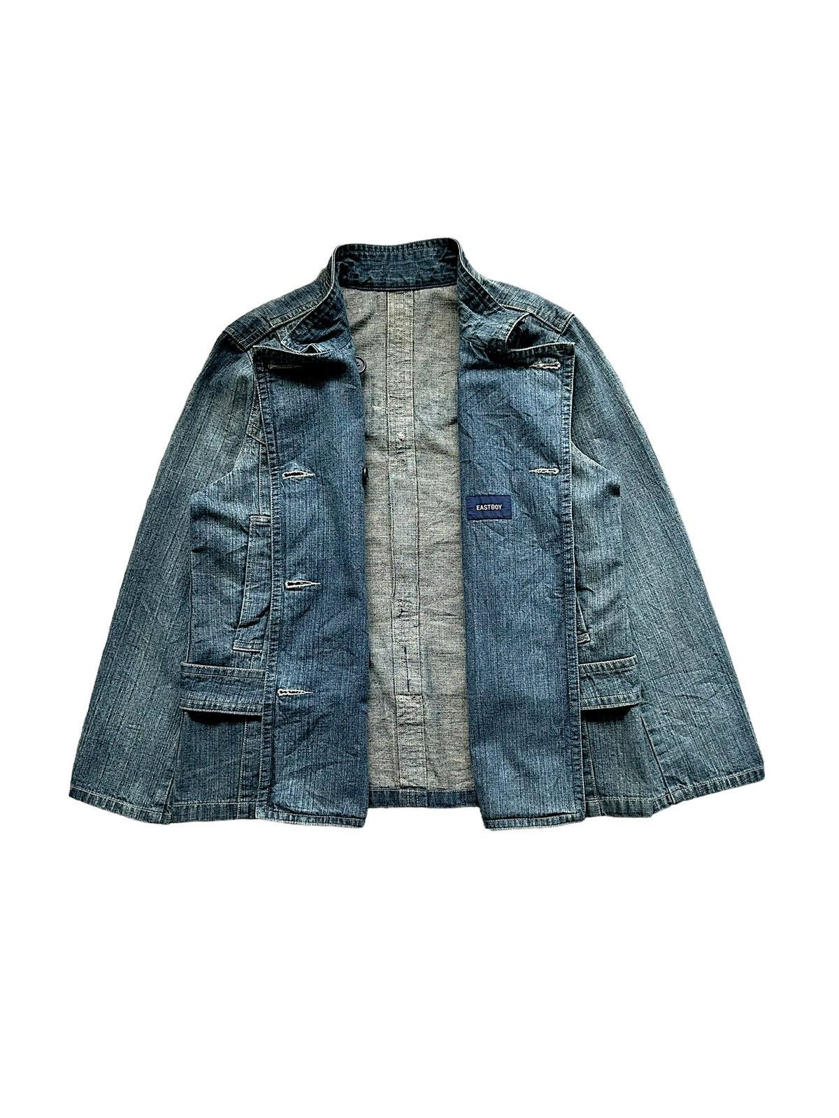 Comme Ca Ism 00's Eastboy double breasted hybrid denim jacket Size US M / EU 48-50 / 2 - 4 Thumbnail