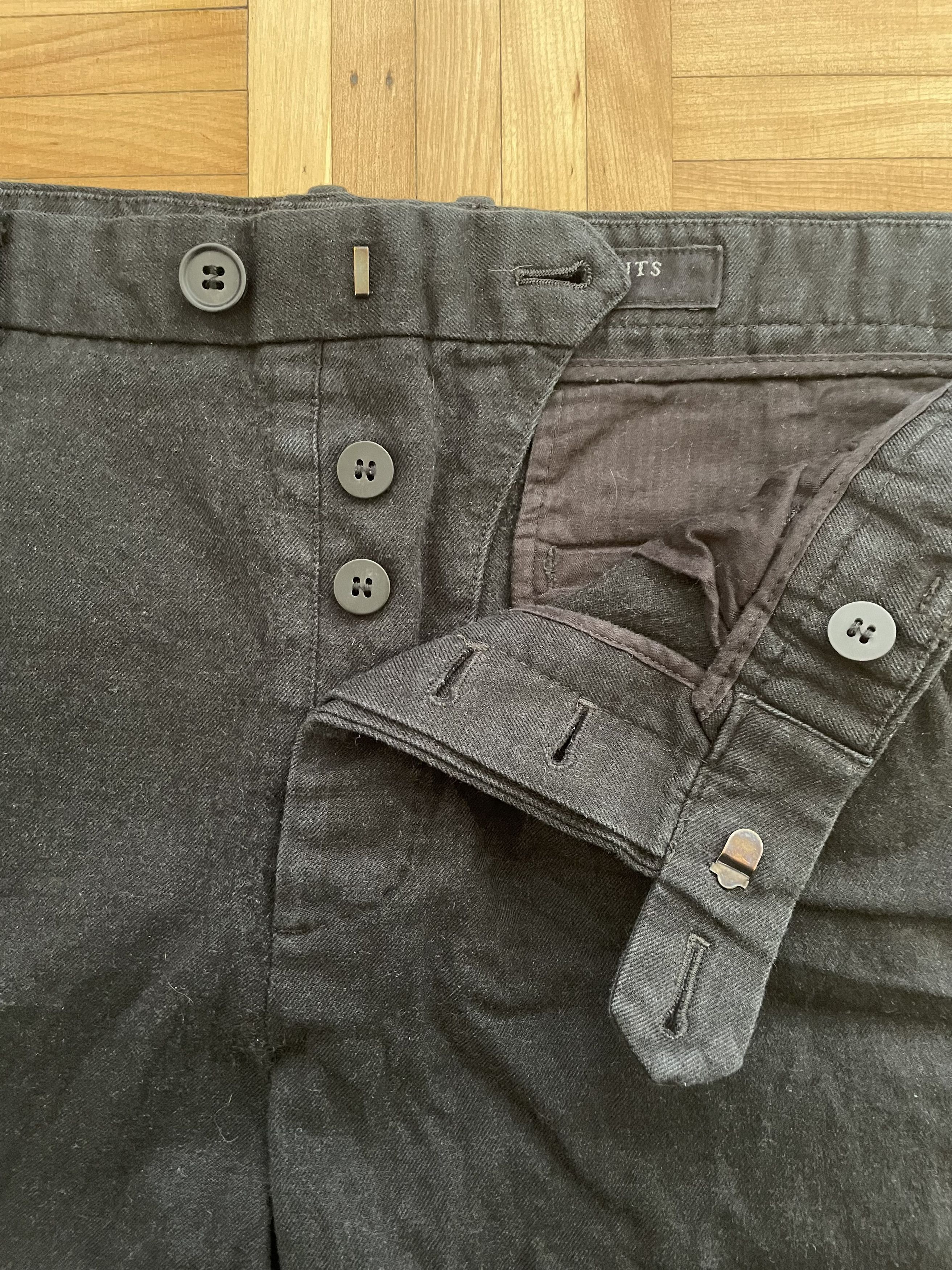 Allsaints AllSaints Wool/Cotton 'Tallis' Trousers Size W30 Size US 30 / EU 46 - 3 Thumbnail