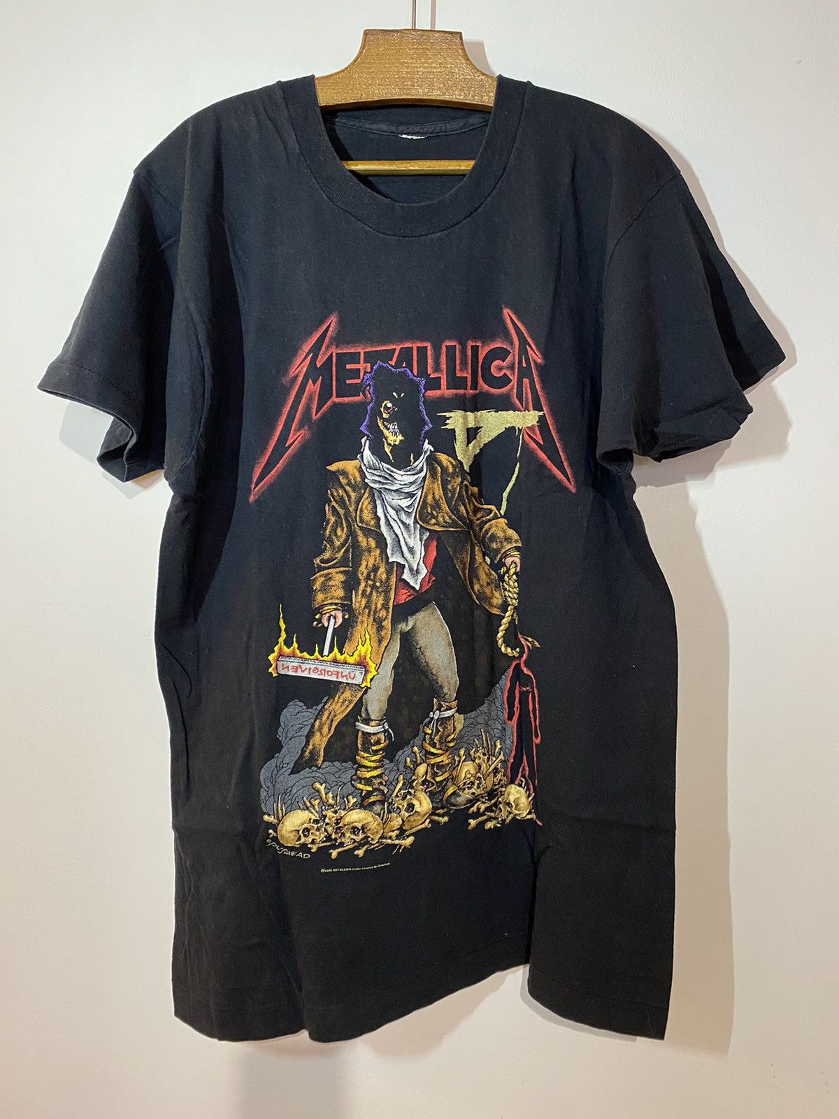 Band Tees × Vintage Vintage Metallica early 90s the unforgiven shirt pushead Size US L / EU 52-54 / 3 - 1 Thumbnail
