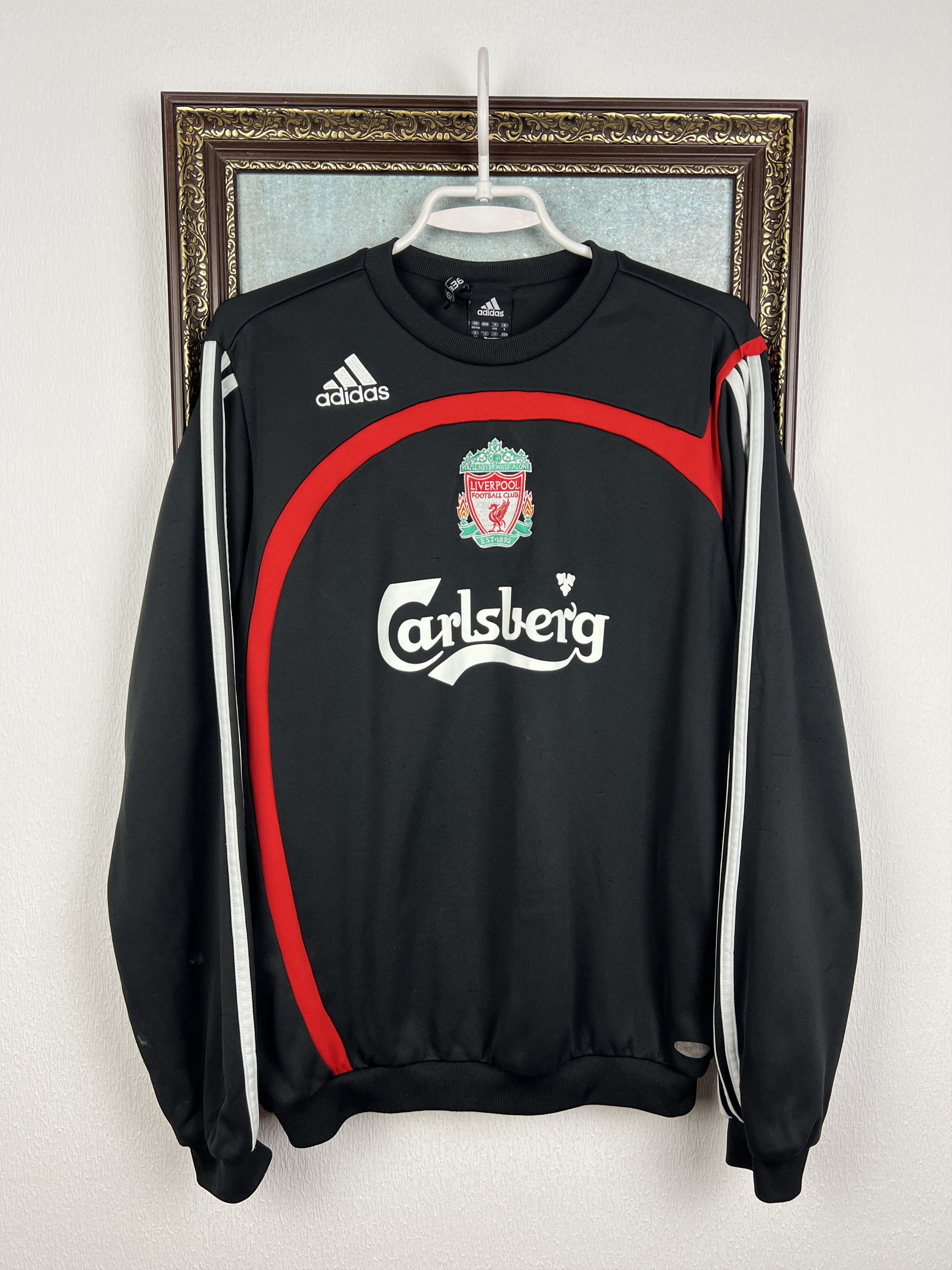 Adidas Liverpool Football Sweatshirt Soccer Track Top Crewneck Size US M / EU 48-50 / 2 - 1 Thumbnail