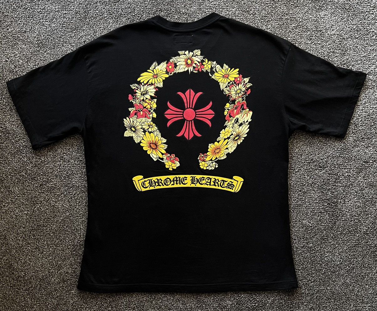 image of Market X Secret Club Floral T-Shirt XL in Black, Men's