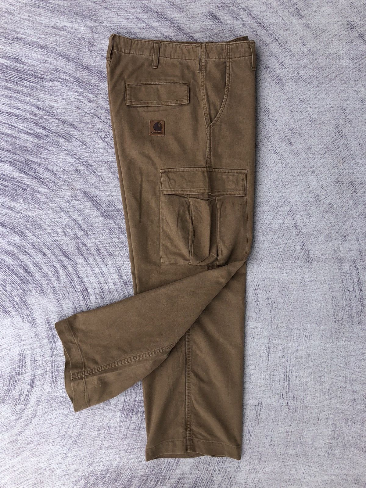 Carhartt Carharrt Khakis Cargo Pant Straight Cut Multipocket Size US 31 - 18 Thumbnail